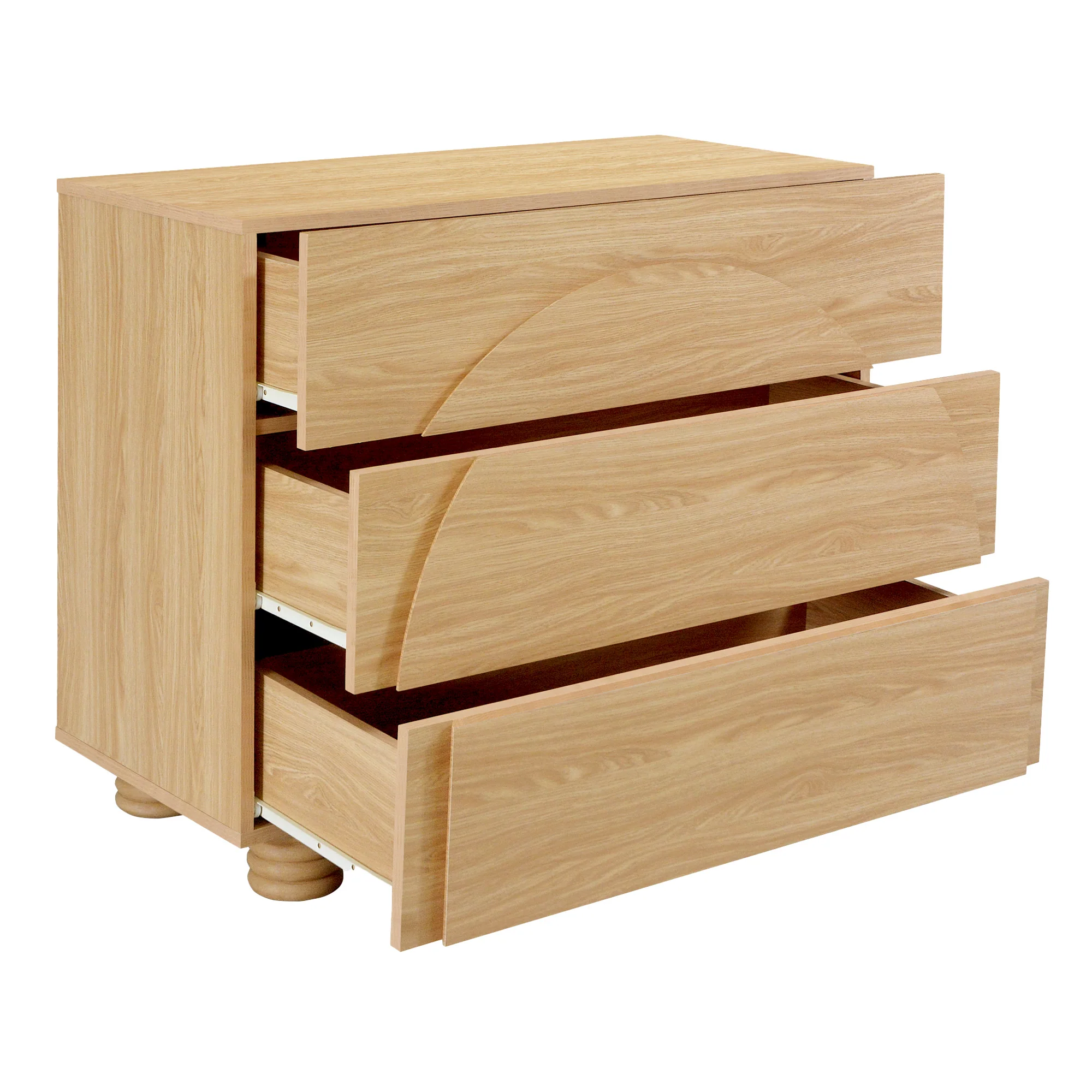 Kaari Chest of 3 Drawers Natural - Image 11