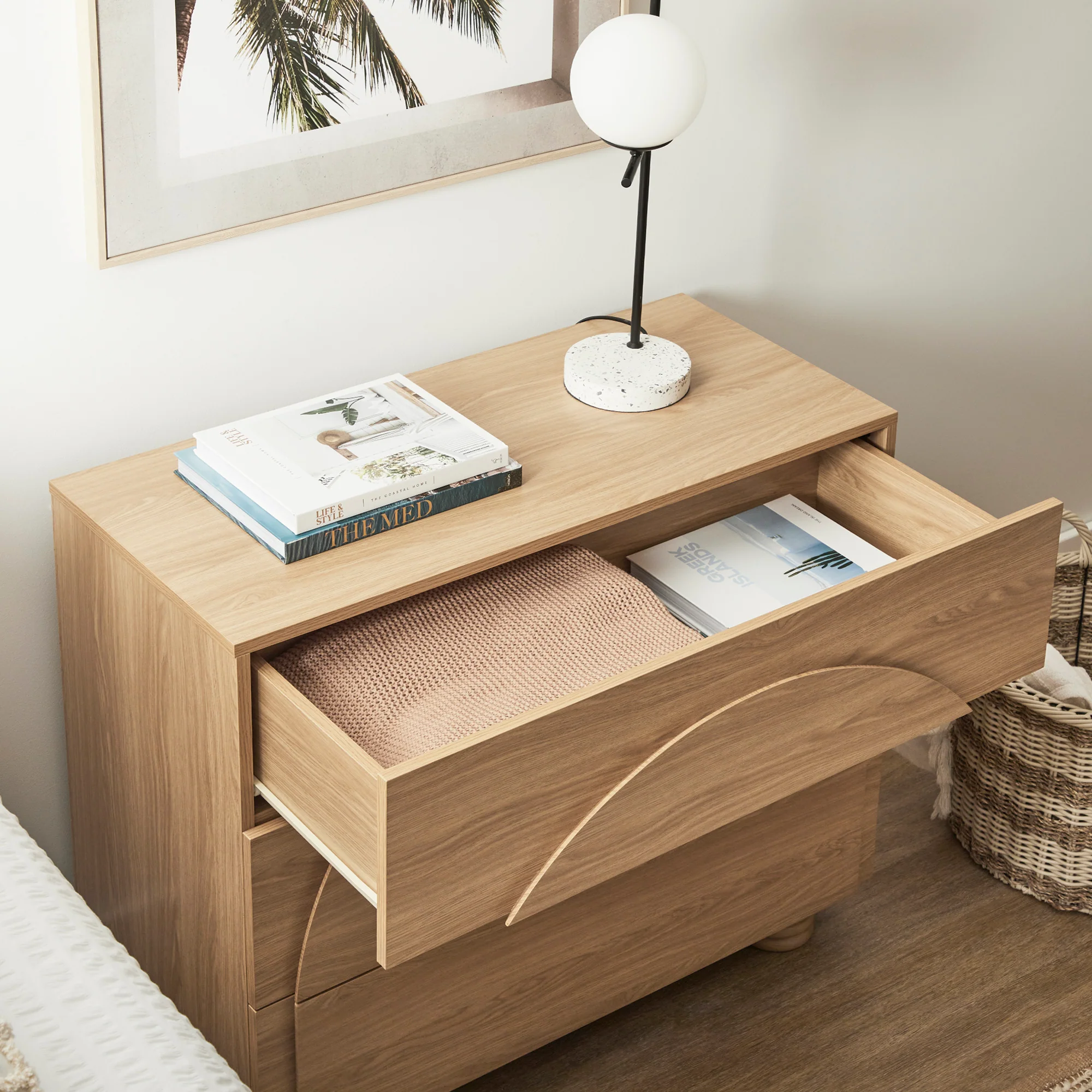 Kaari Chest of 3 Drawers Natural - Image 5