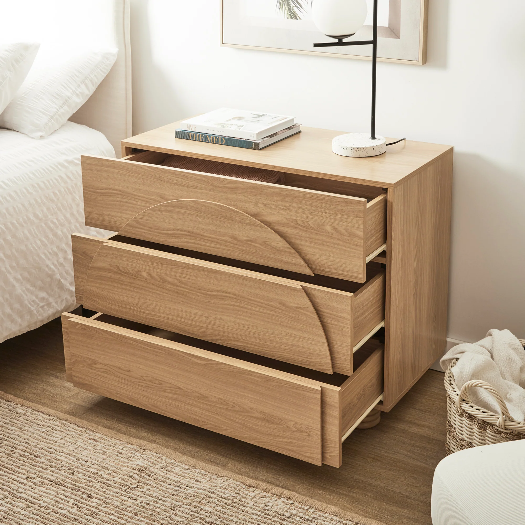 Kaari Chest of 3 Drawers Natural - Image 7