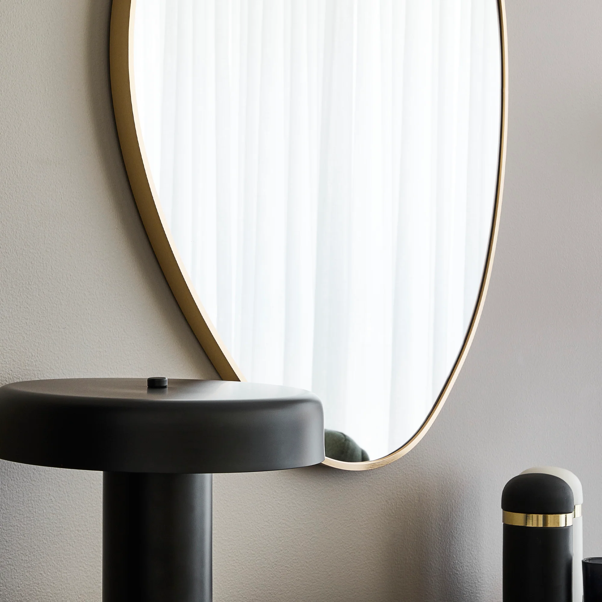 Kai 90cm Pebble Mirror Gold - Image 6