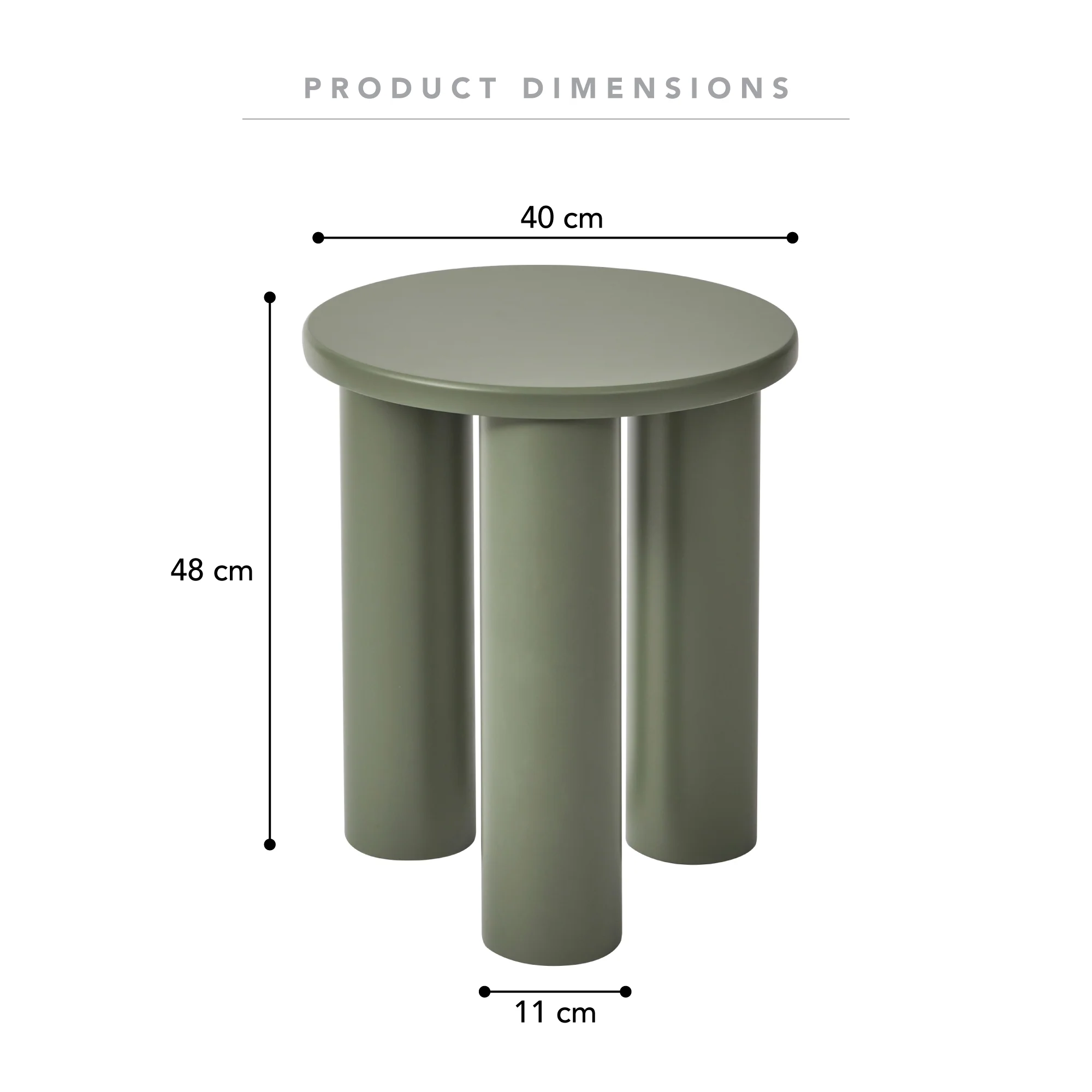 Kingsley Side Table Green - Image 3