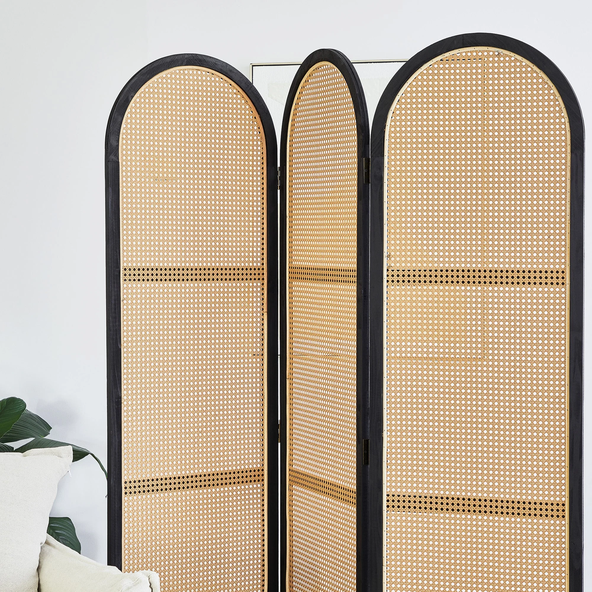 Kojo 3 Panel Room Screen Black - Image 5