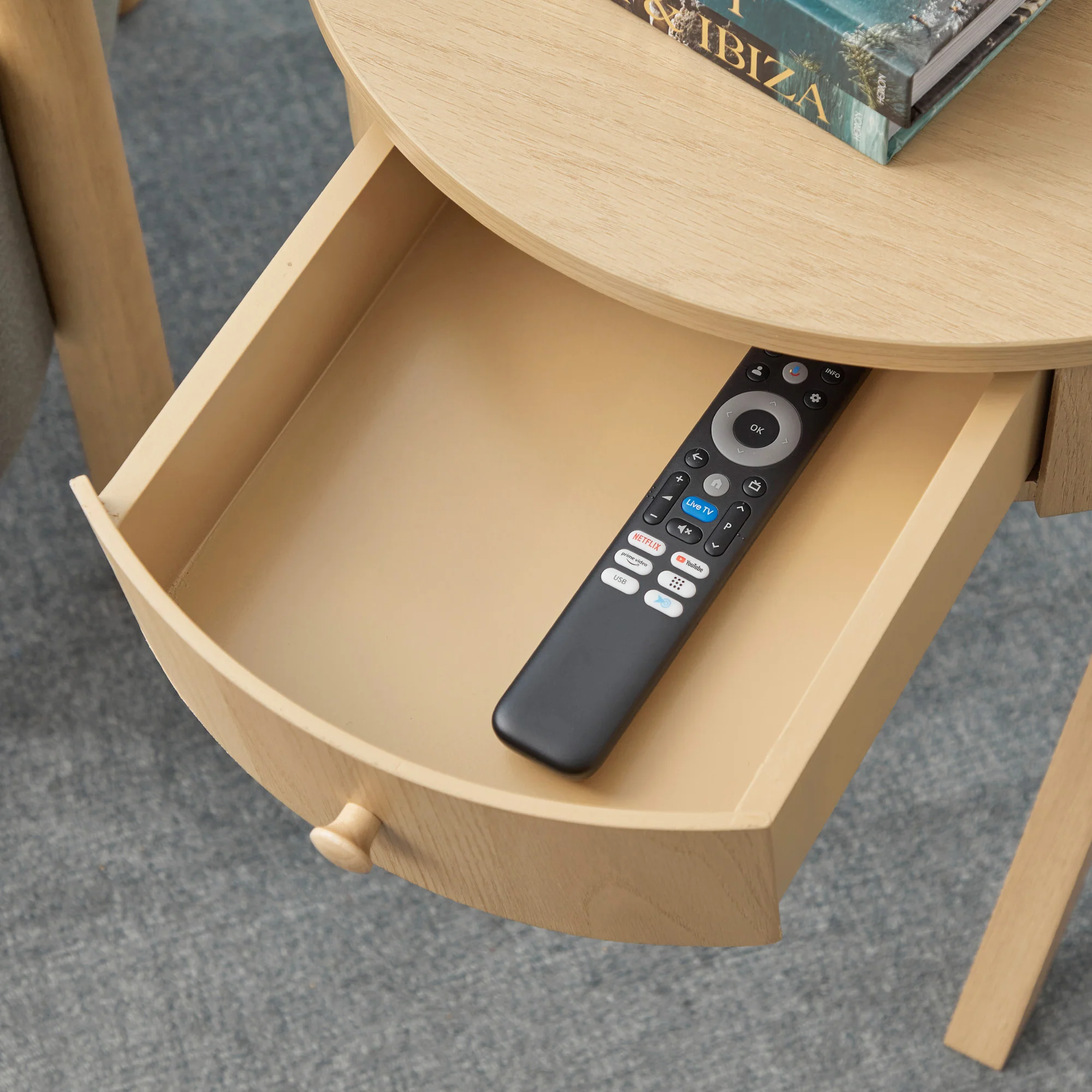 Lee Side Table Oak - Image 7