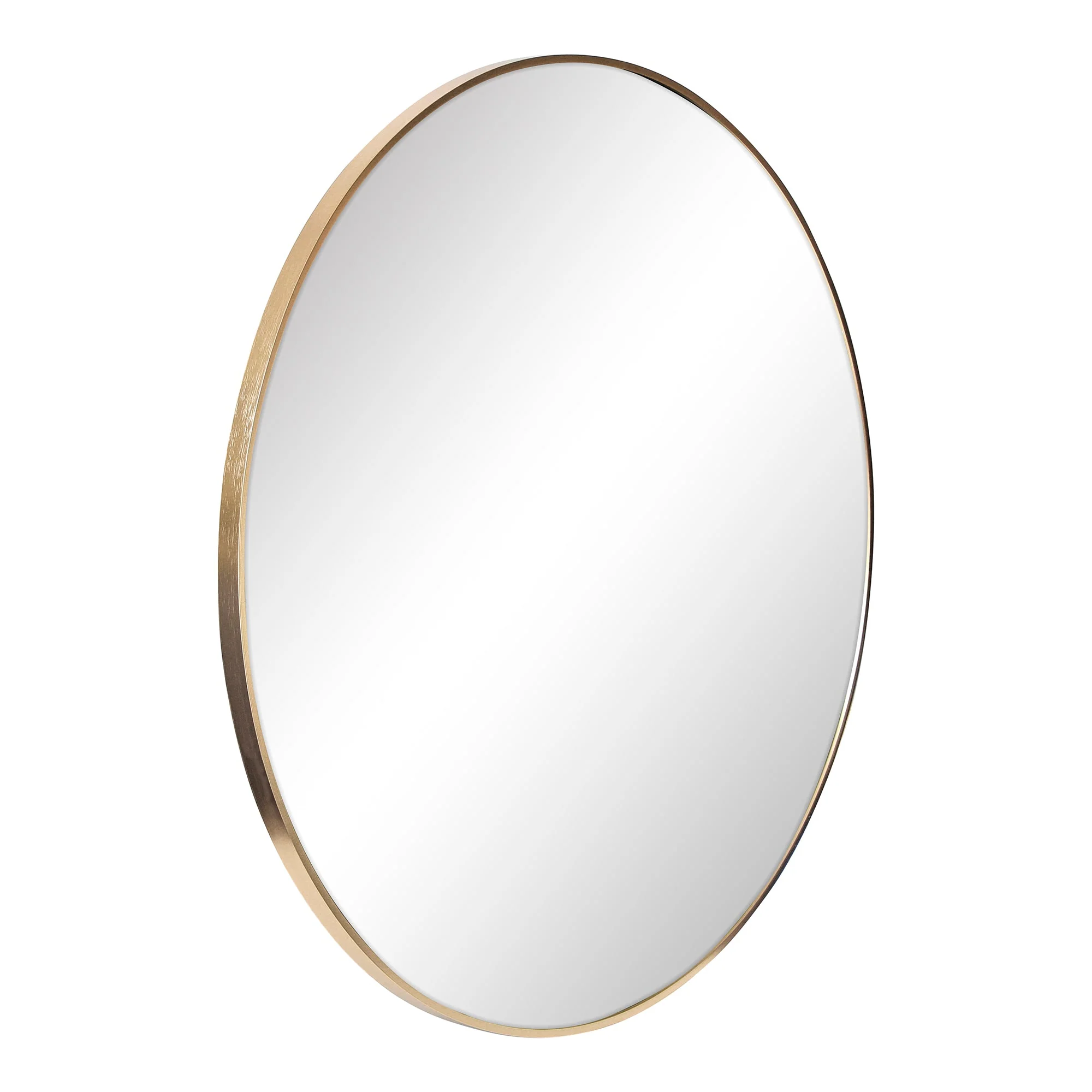 Linda 90cm Round Wall Mirror Gold - Image 3