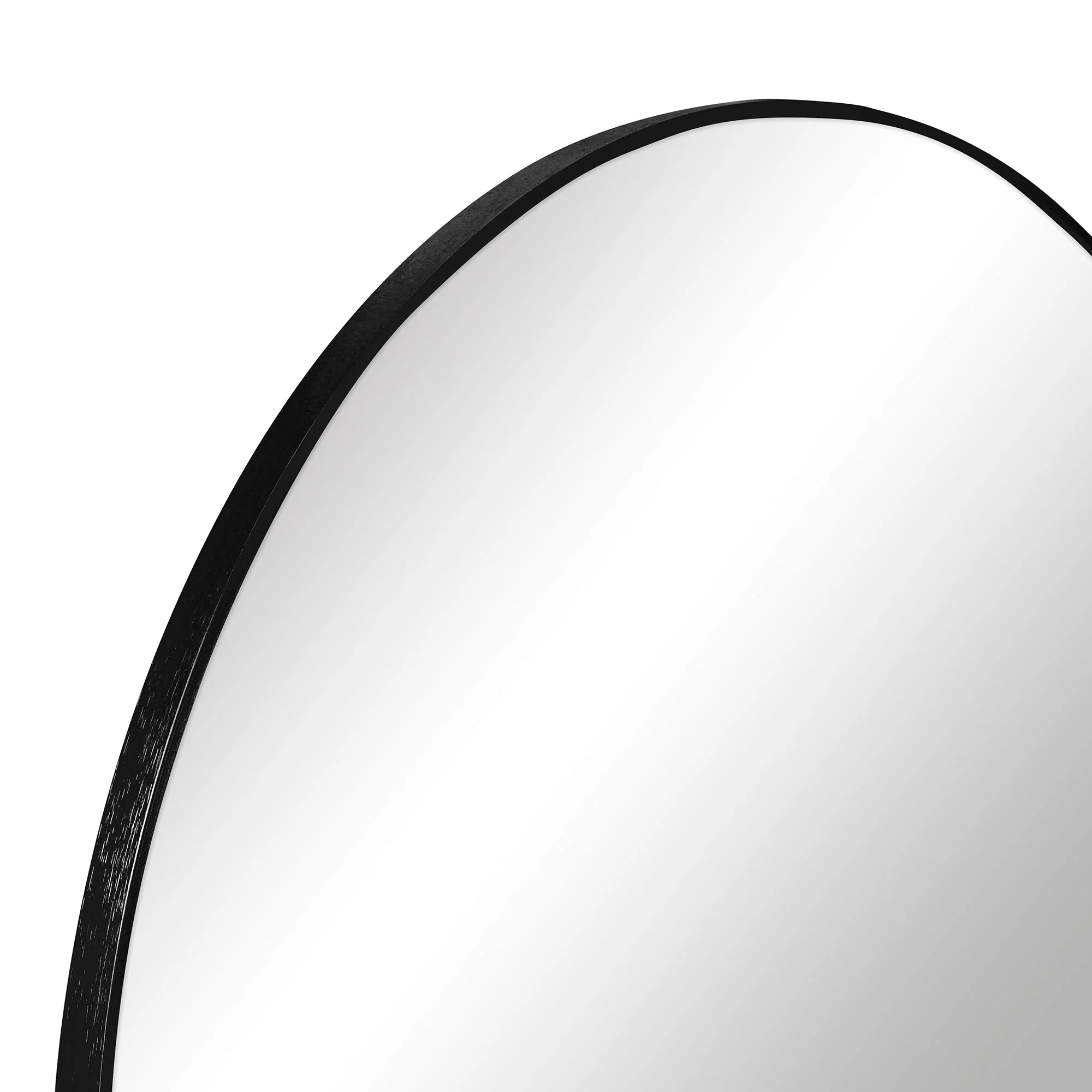 Linda 90cm Round Wall Mirror Black - Image 7