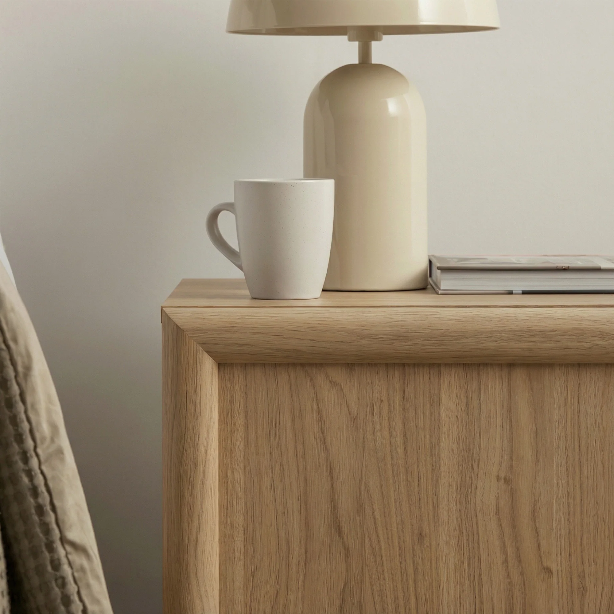 Linero Bedside Table Oak (Set of 2) - Image 6