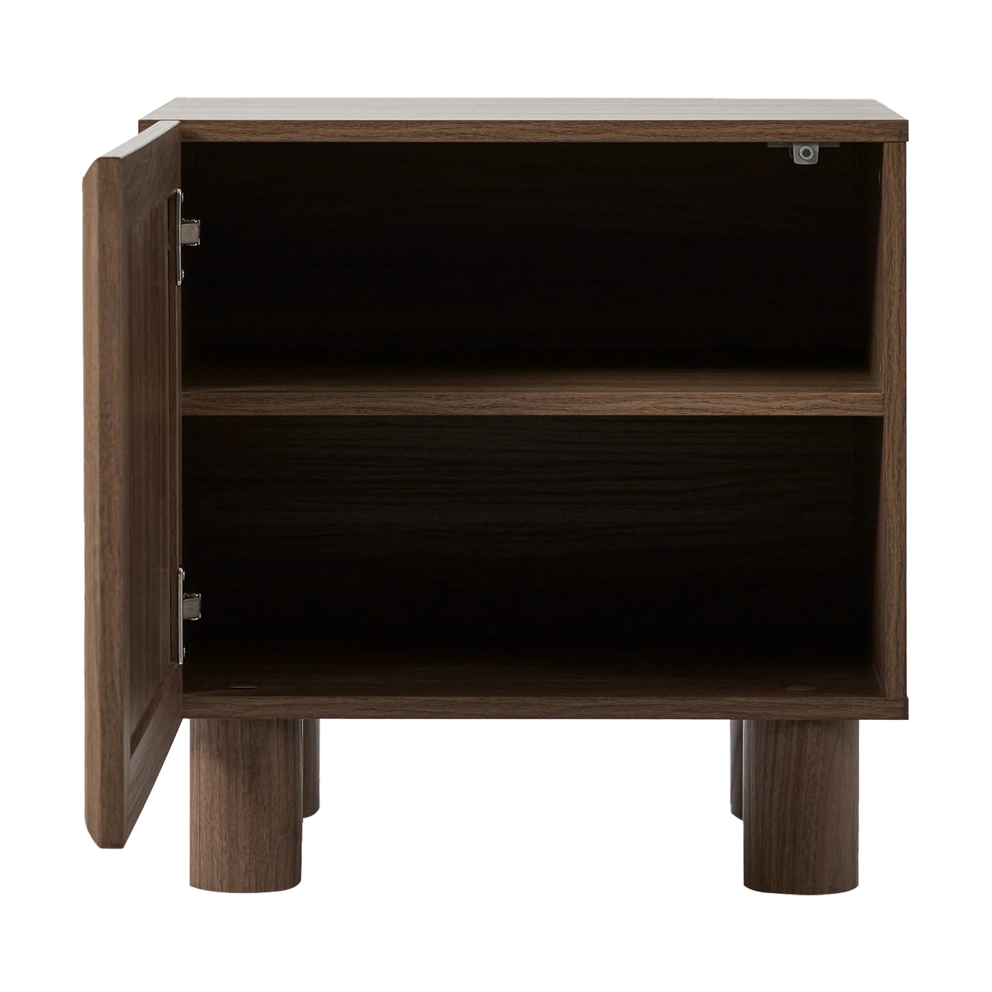 Linero Bedside Table Walnut - Image 12