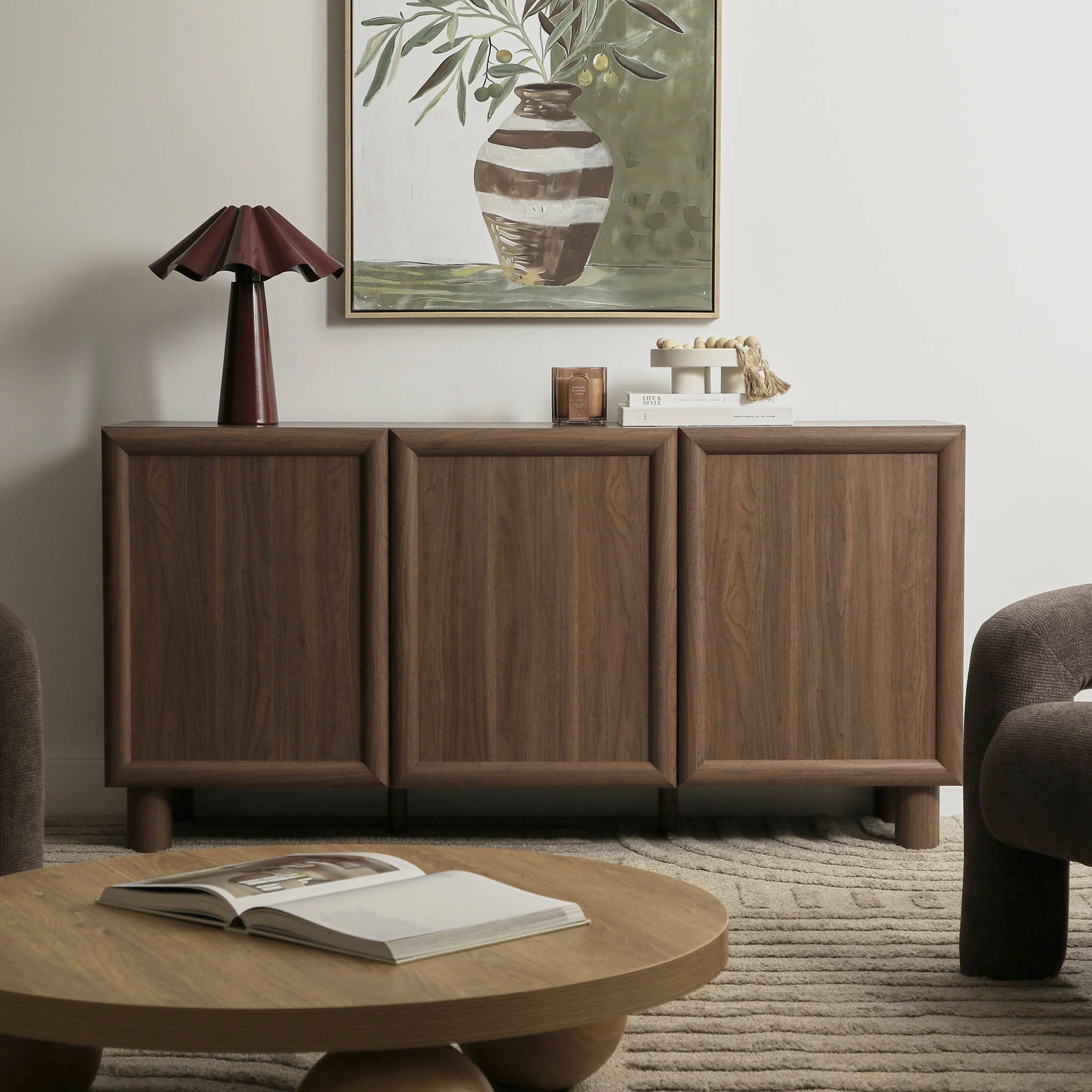 Linero Buffet Walnut (150cm) - Image 4