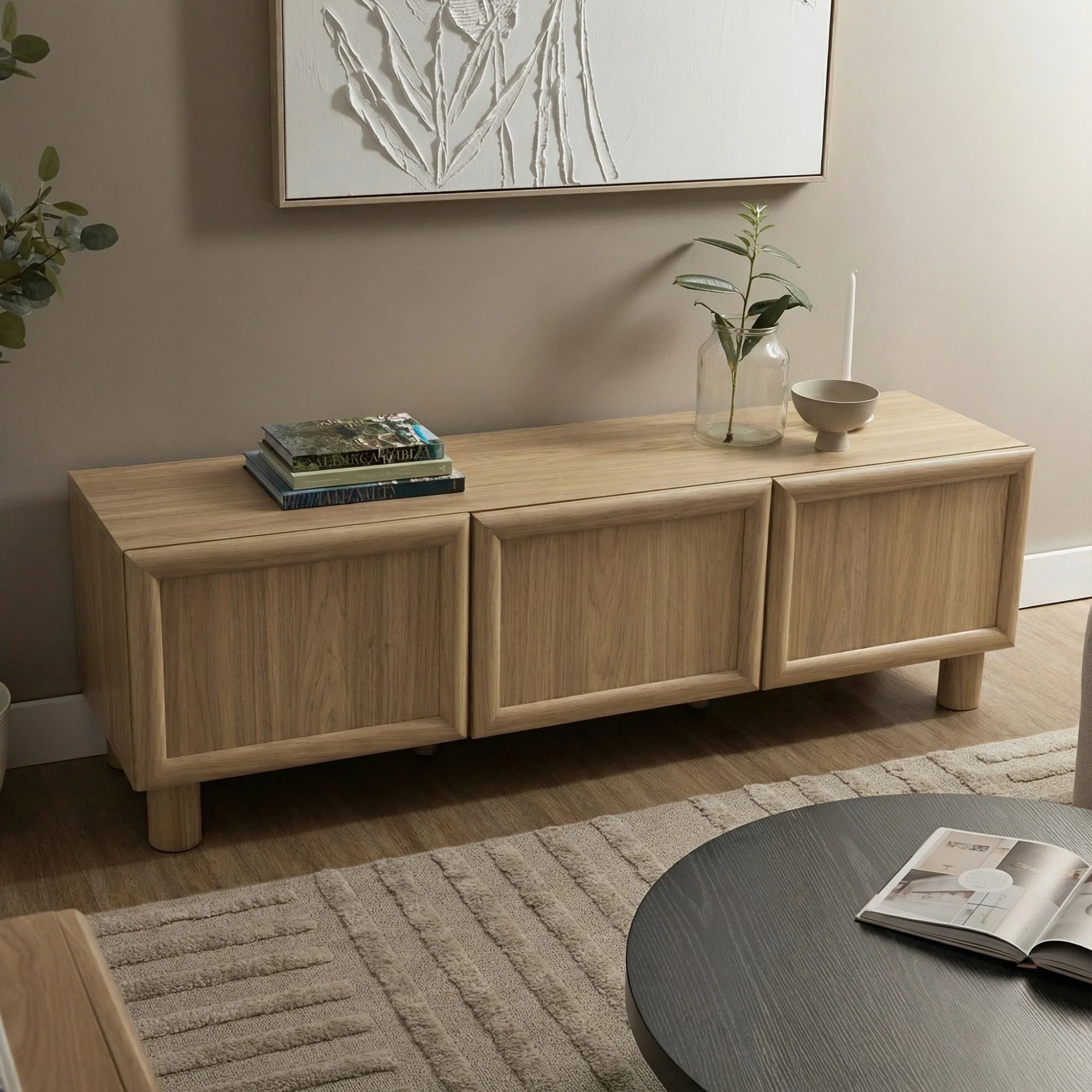 Linero Entertainment Unit Oak (160cm)