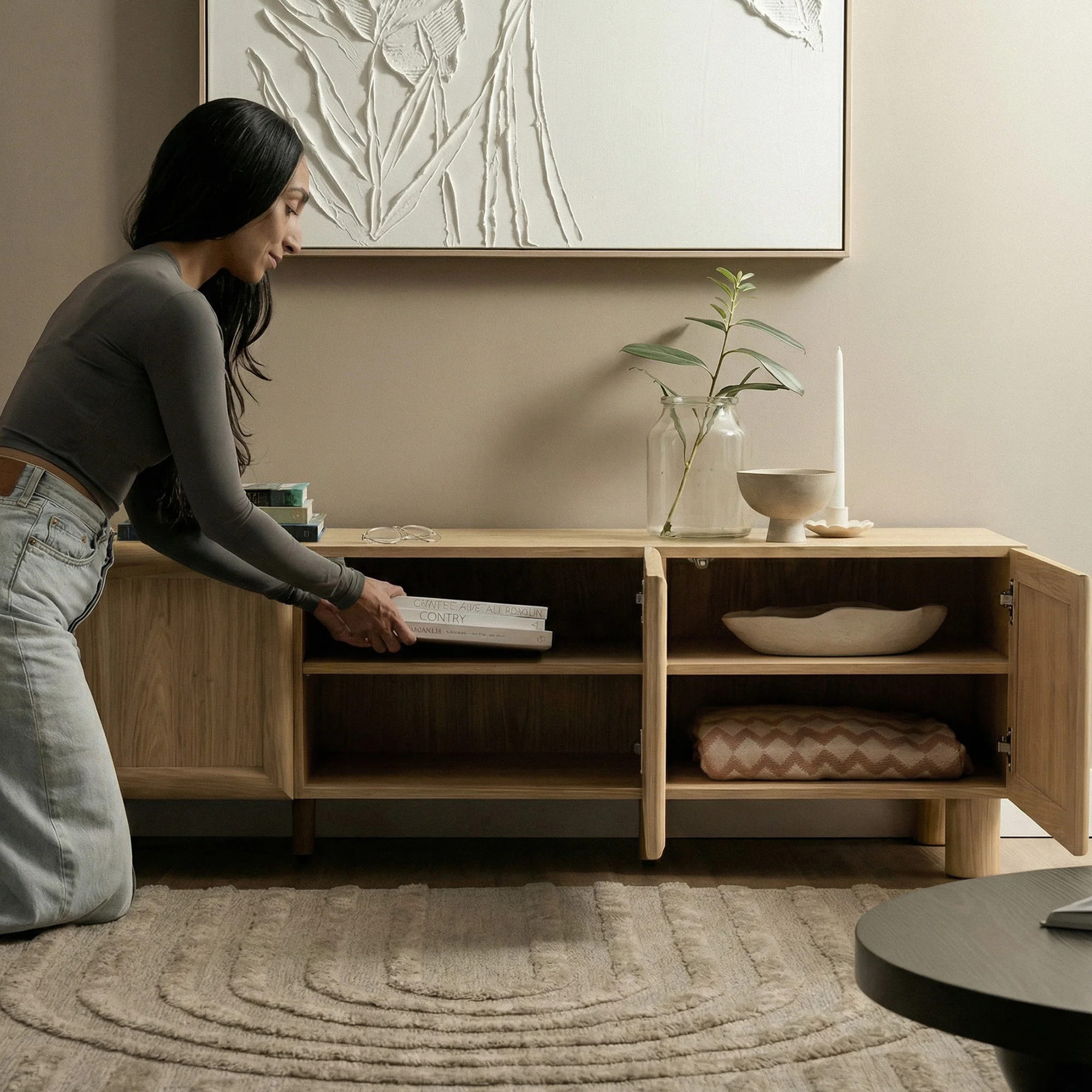 Linero Entertainment Unit Oak (160cm) - Image 5