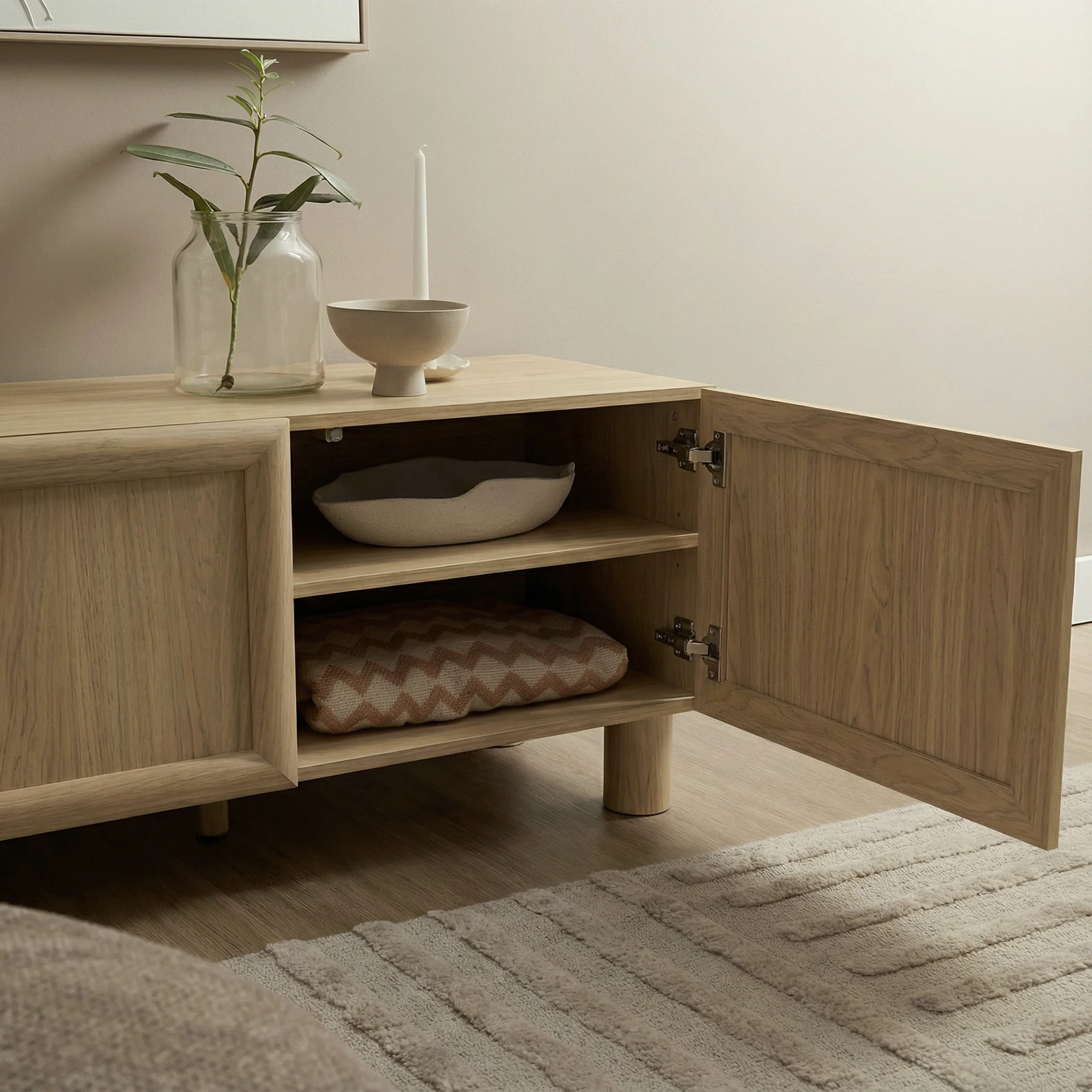Linero Entertainment Unit Oak (160cm) - Image 8