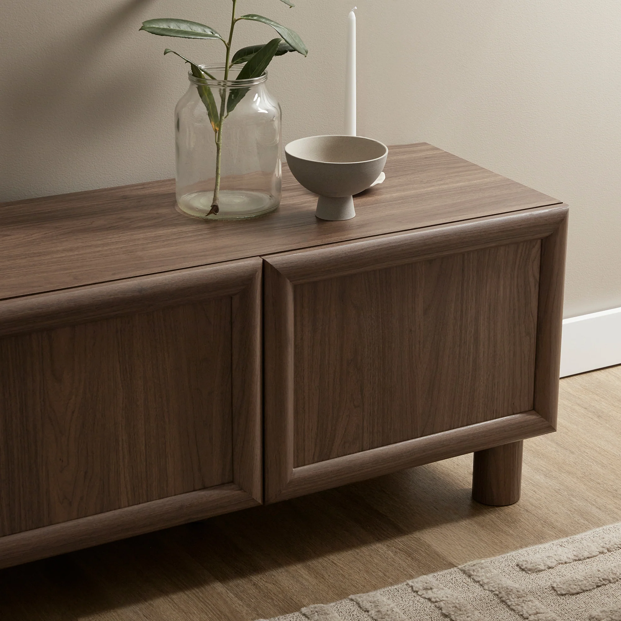 Linero Entertainment Unit Walnut (160cm) - Image 6