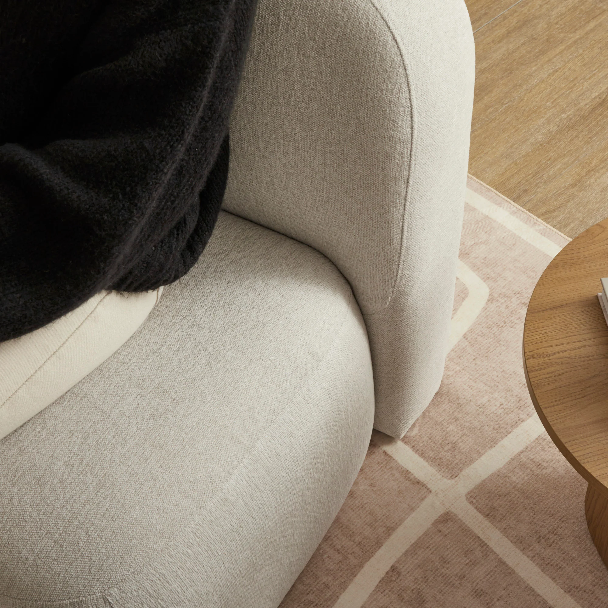 Luca Block Accent Chair Cream - Image 4