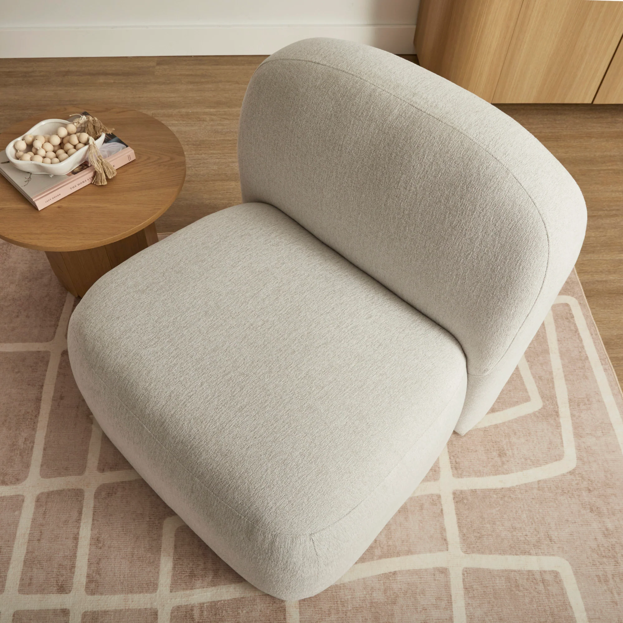Luca Block Accent Chair Cream - Image 6