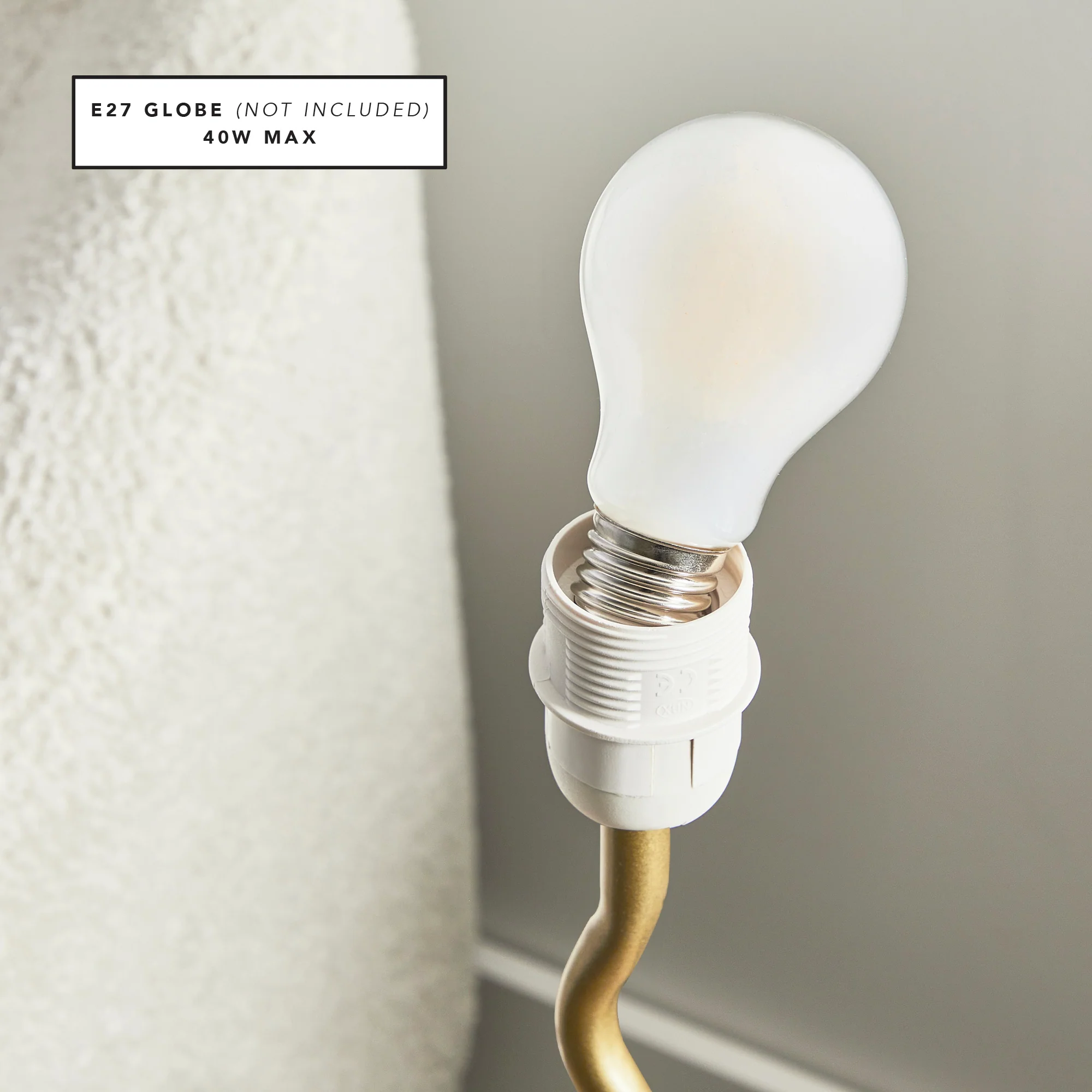 Lulu Squiggle Table Lamp Gold - Image 9