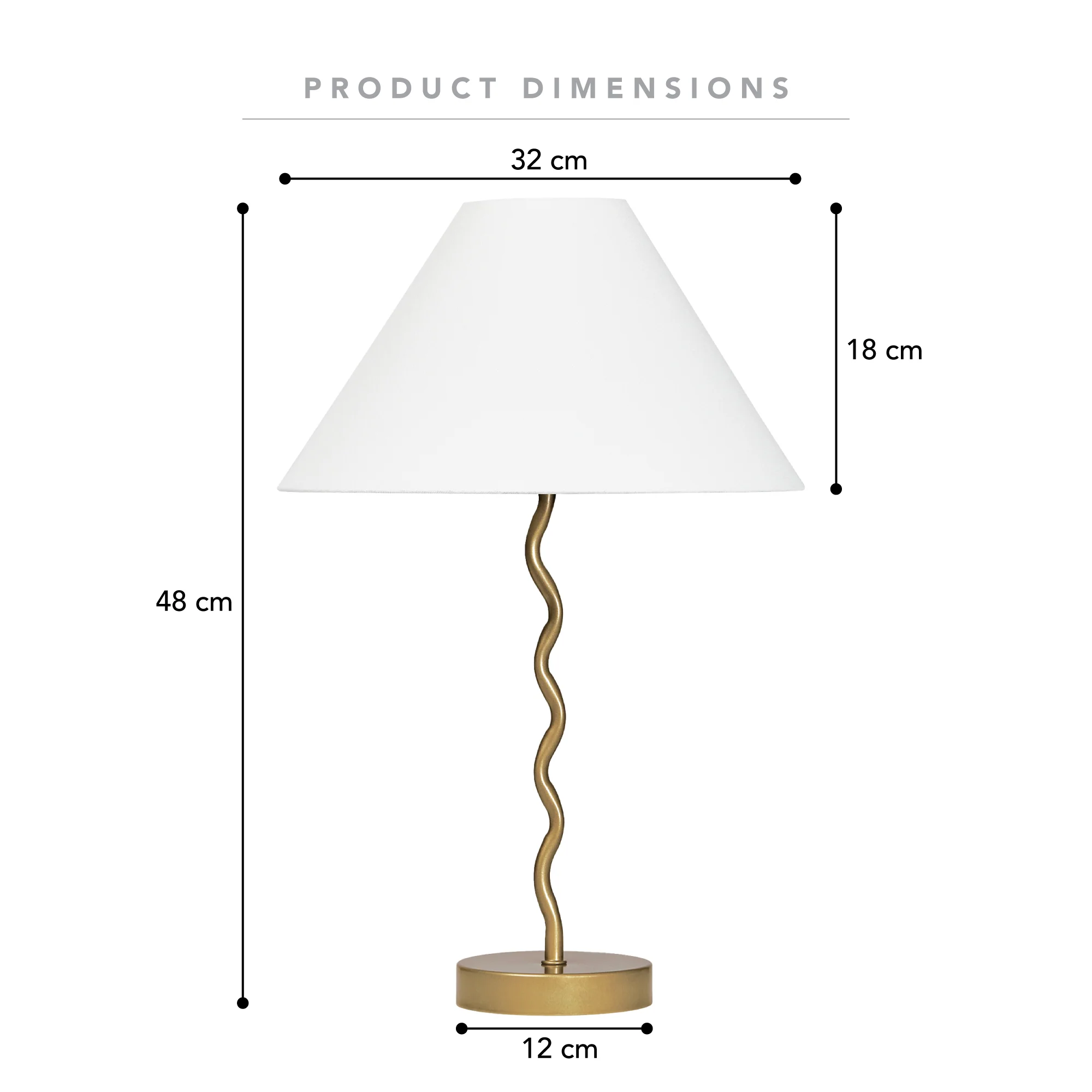 Lulu Squiggle Table Lamp Gold (Set of 2) - Image 3