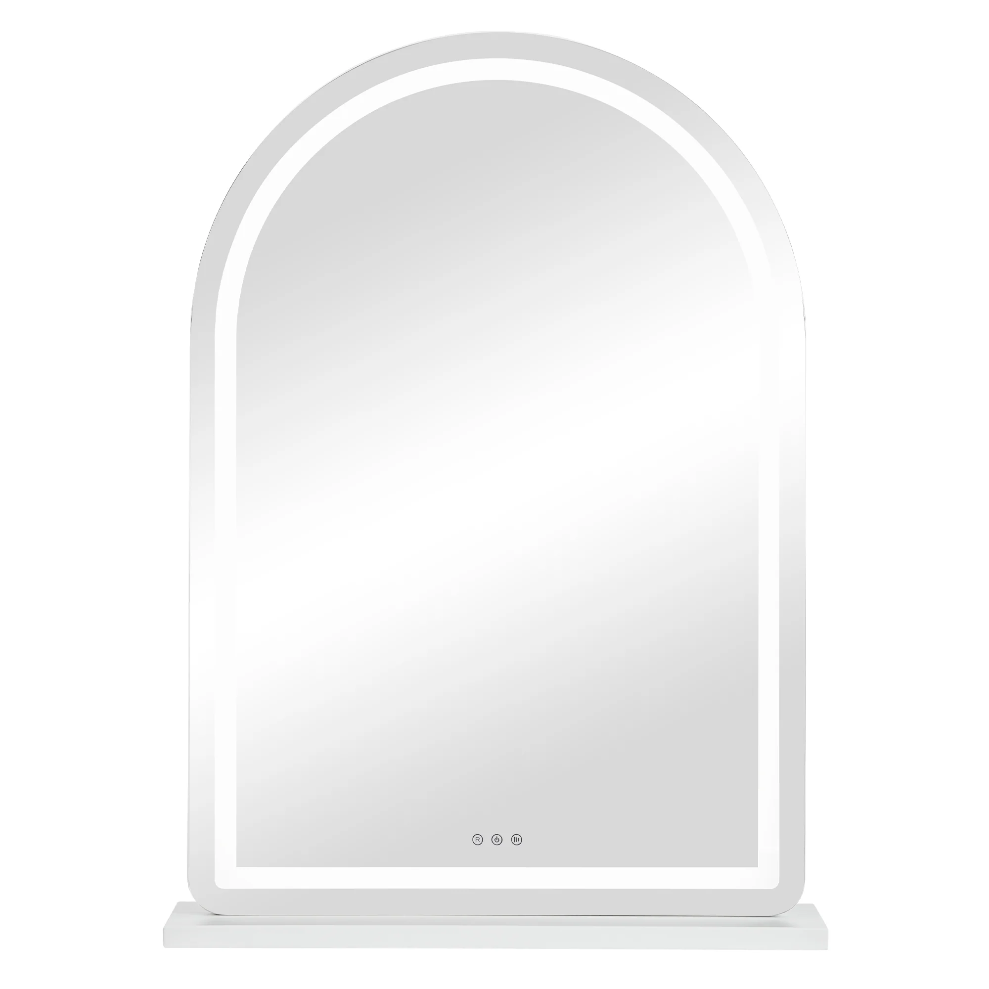 Luna 102cm Arch Front Illuminated Vanity Mirror White - Image 11