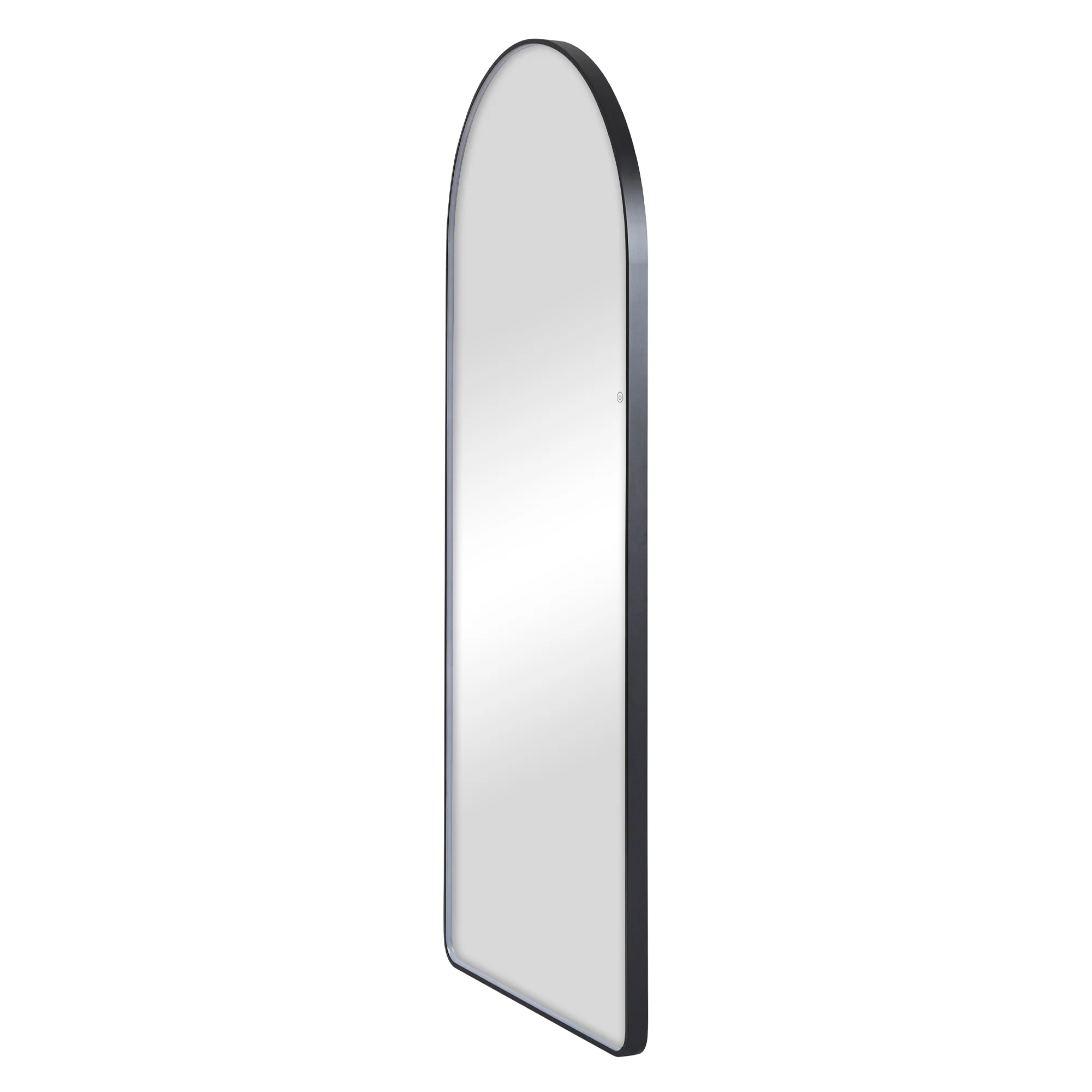 Luna 180cm Arch Front Illuminated Mirror Black - Image 14