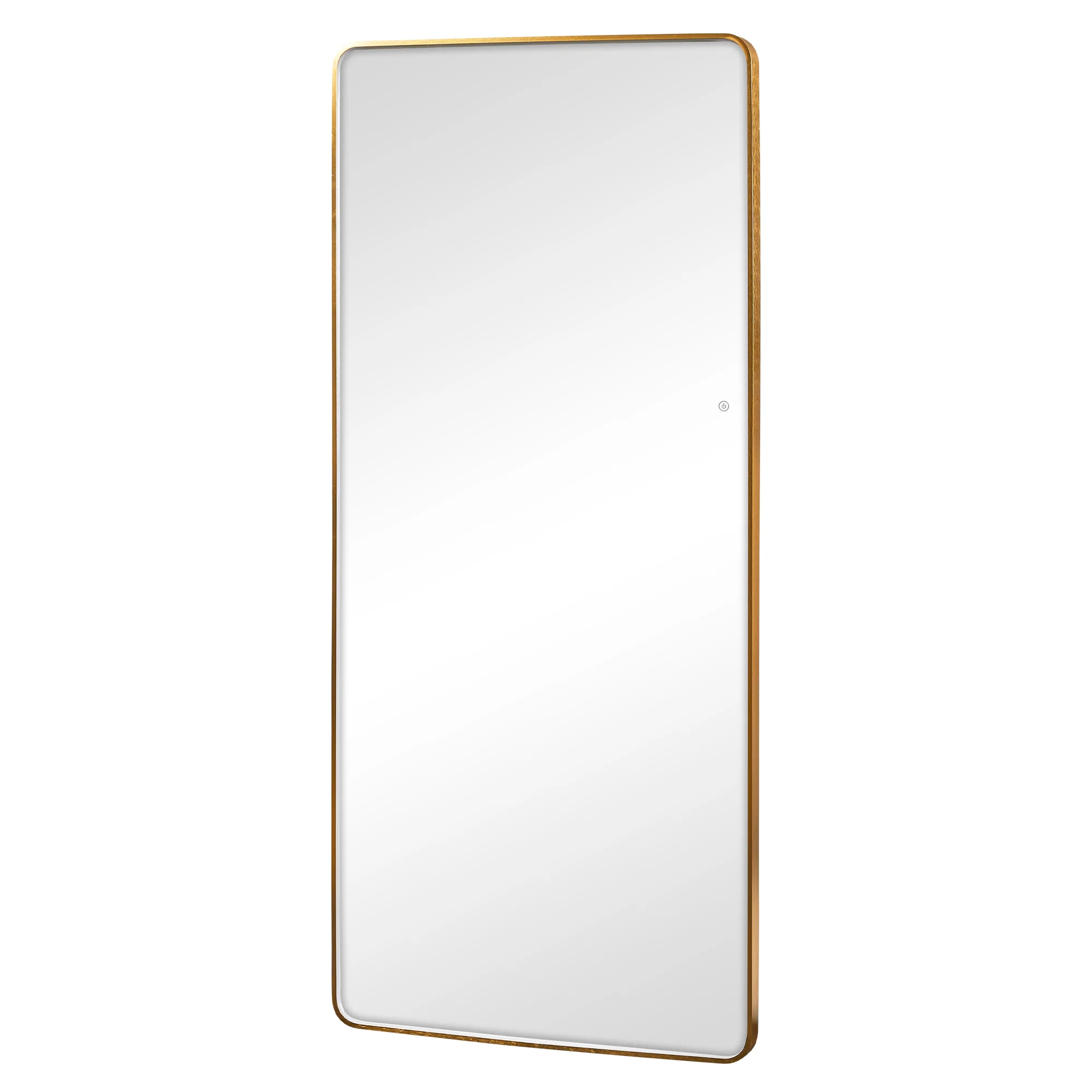 Luna 180cm Rectangle Front Illuminated Mirror Gold - Image 13