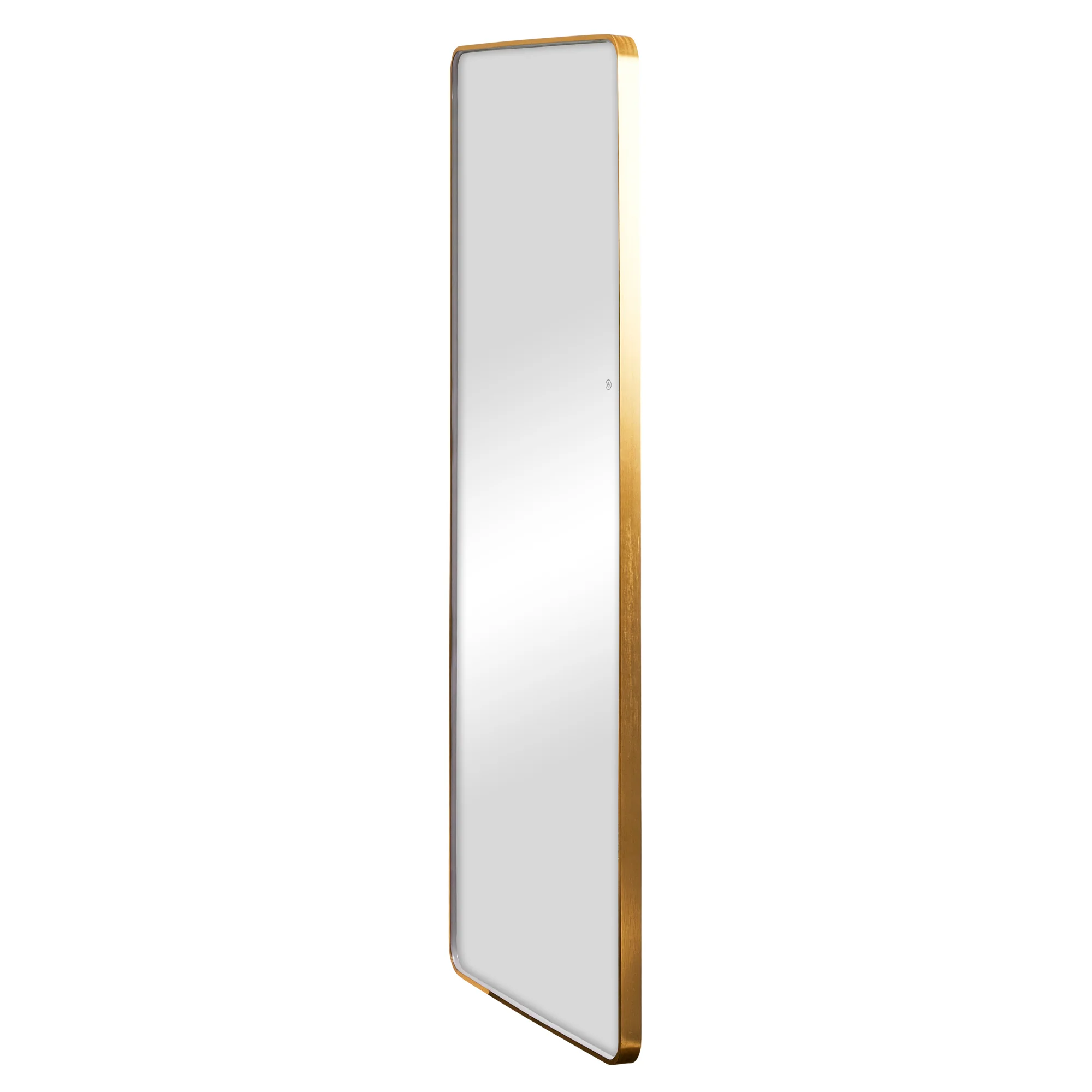 Luna 180cm Rectangle Front Illuminated Mirror Gold - Image 14