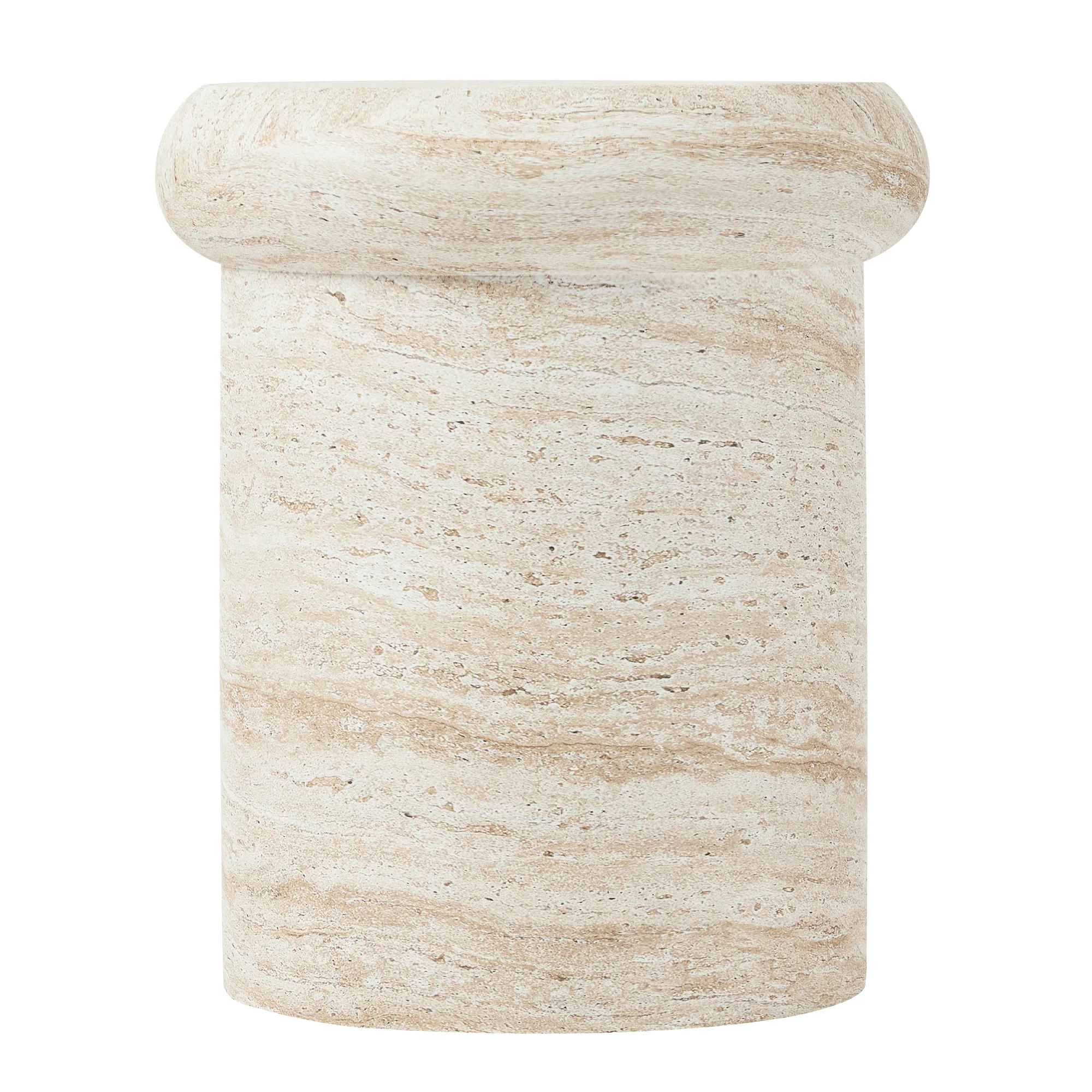 Luna MgO Travertine Look Stool - Image 11