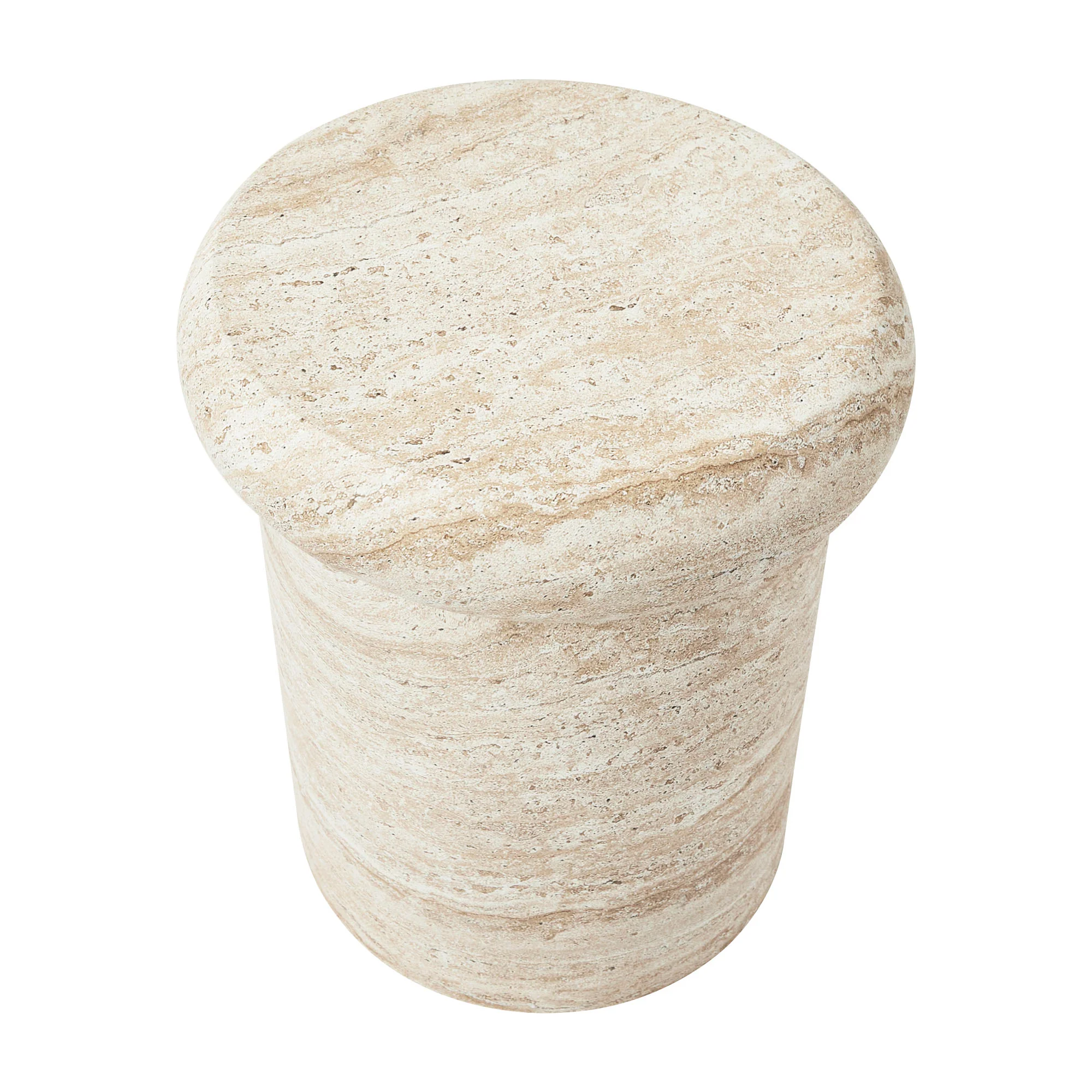 Luna MgO Travertine Look Stool - Image 12