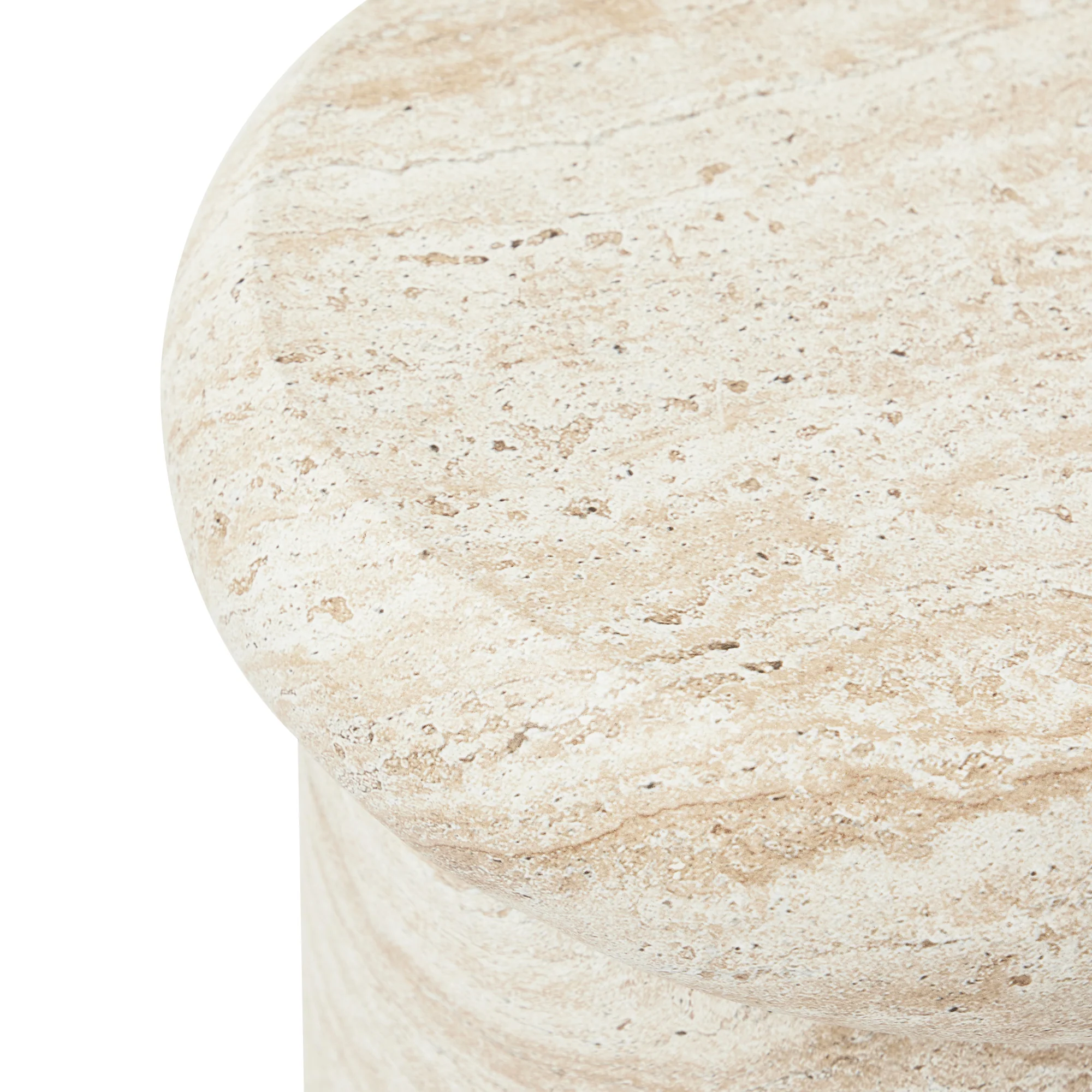 Luna MgO Travertine Look Stool - Image 13