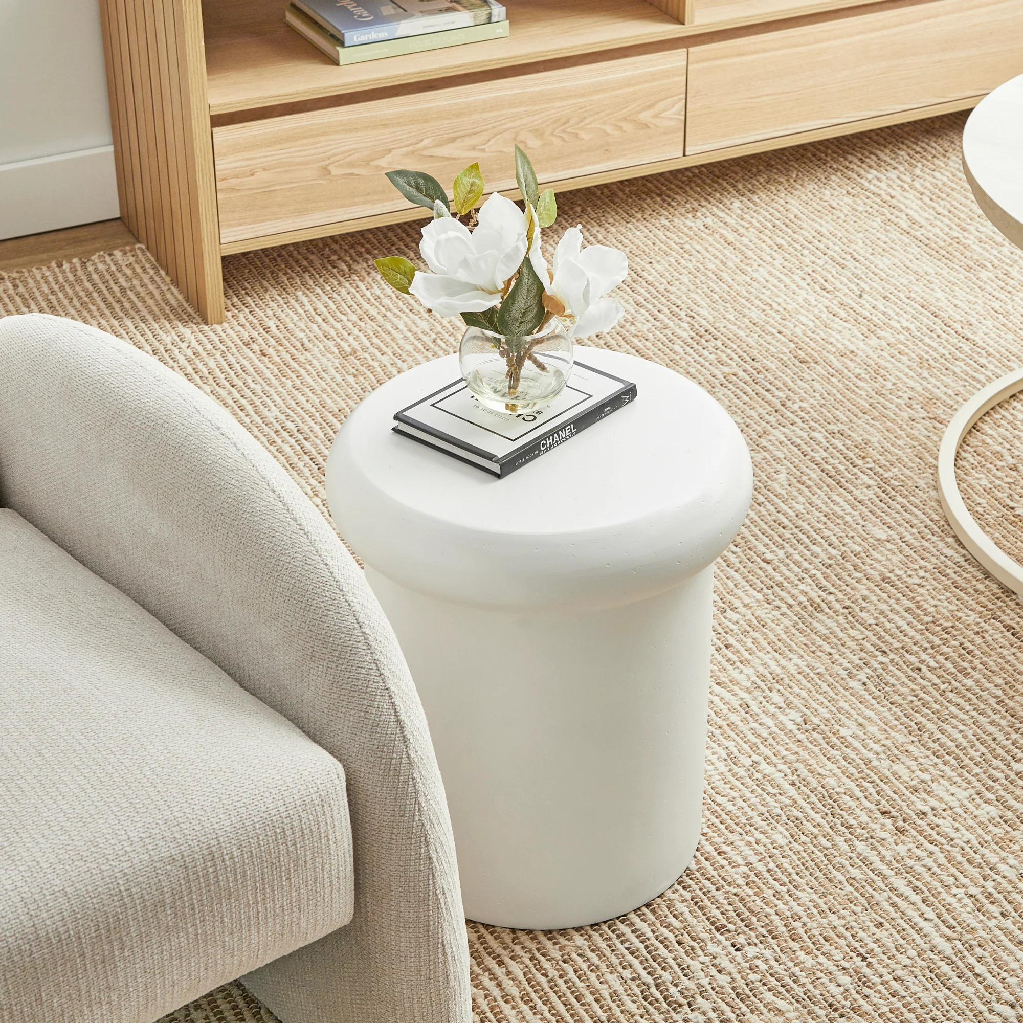 Luna 38cm MgO White Stool - Image 6