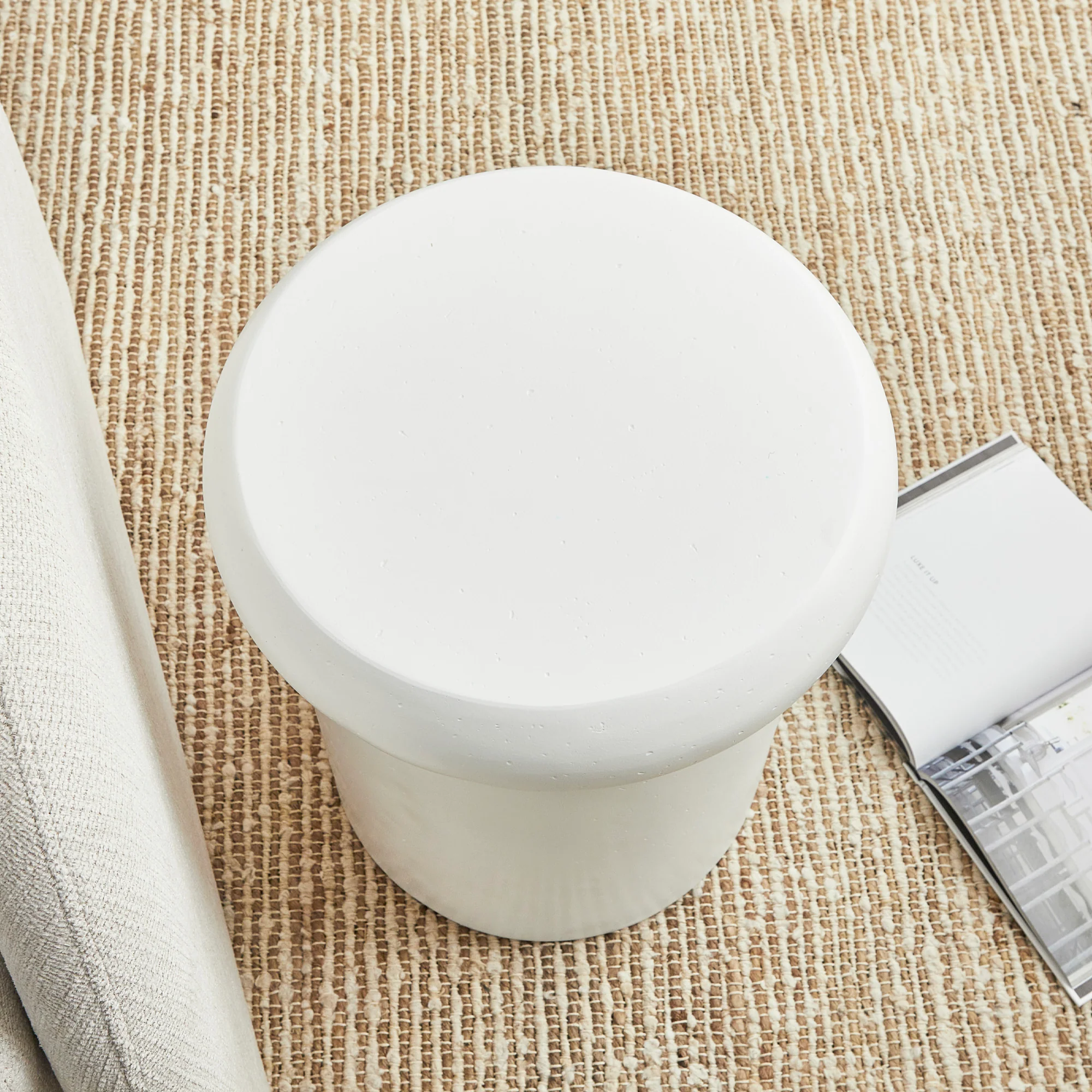 Luna 38cm MgO White Stool - Image 9