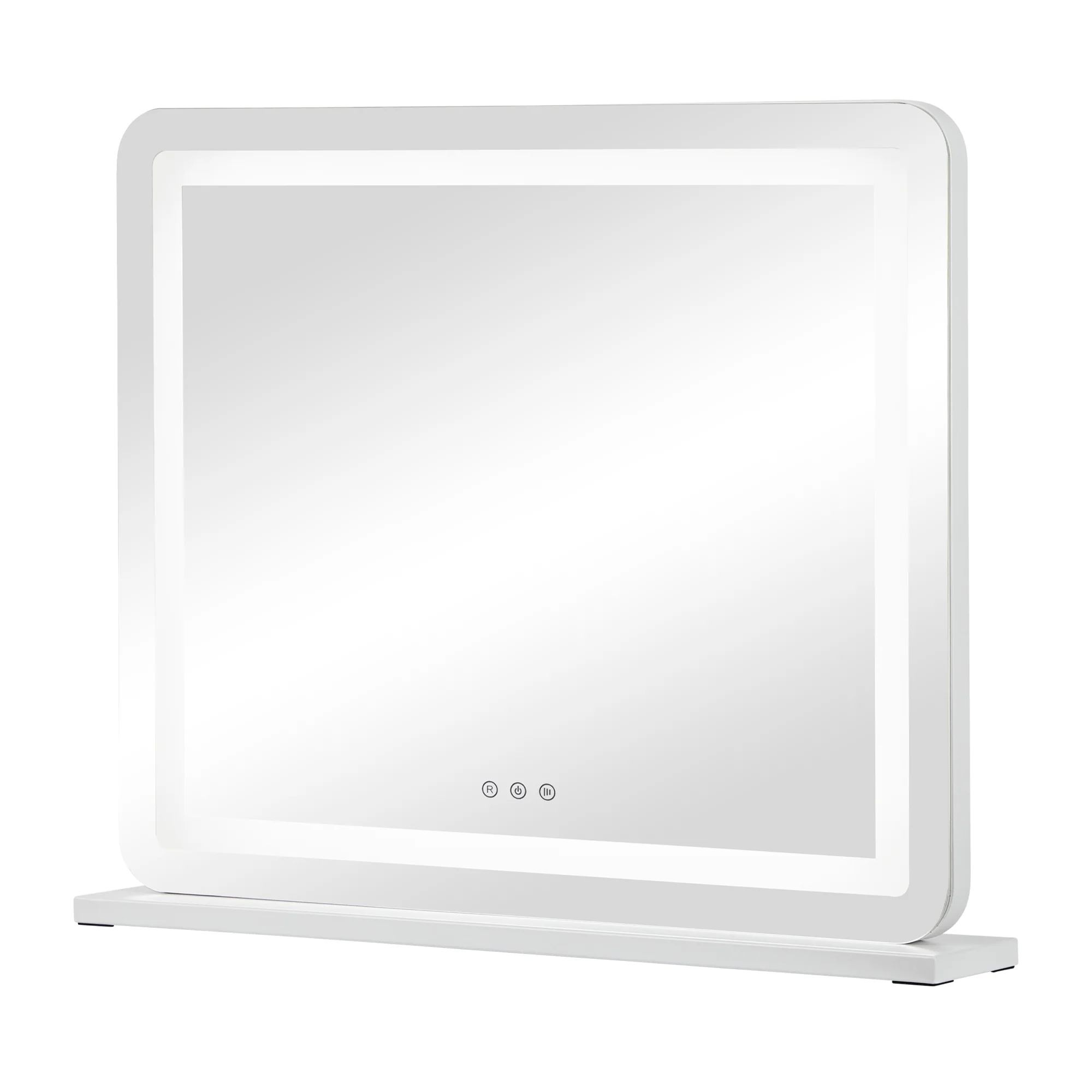 Luna 67cm Rectangle Front Illuminated Vanity Mirror White - Image 2