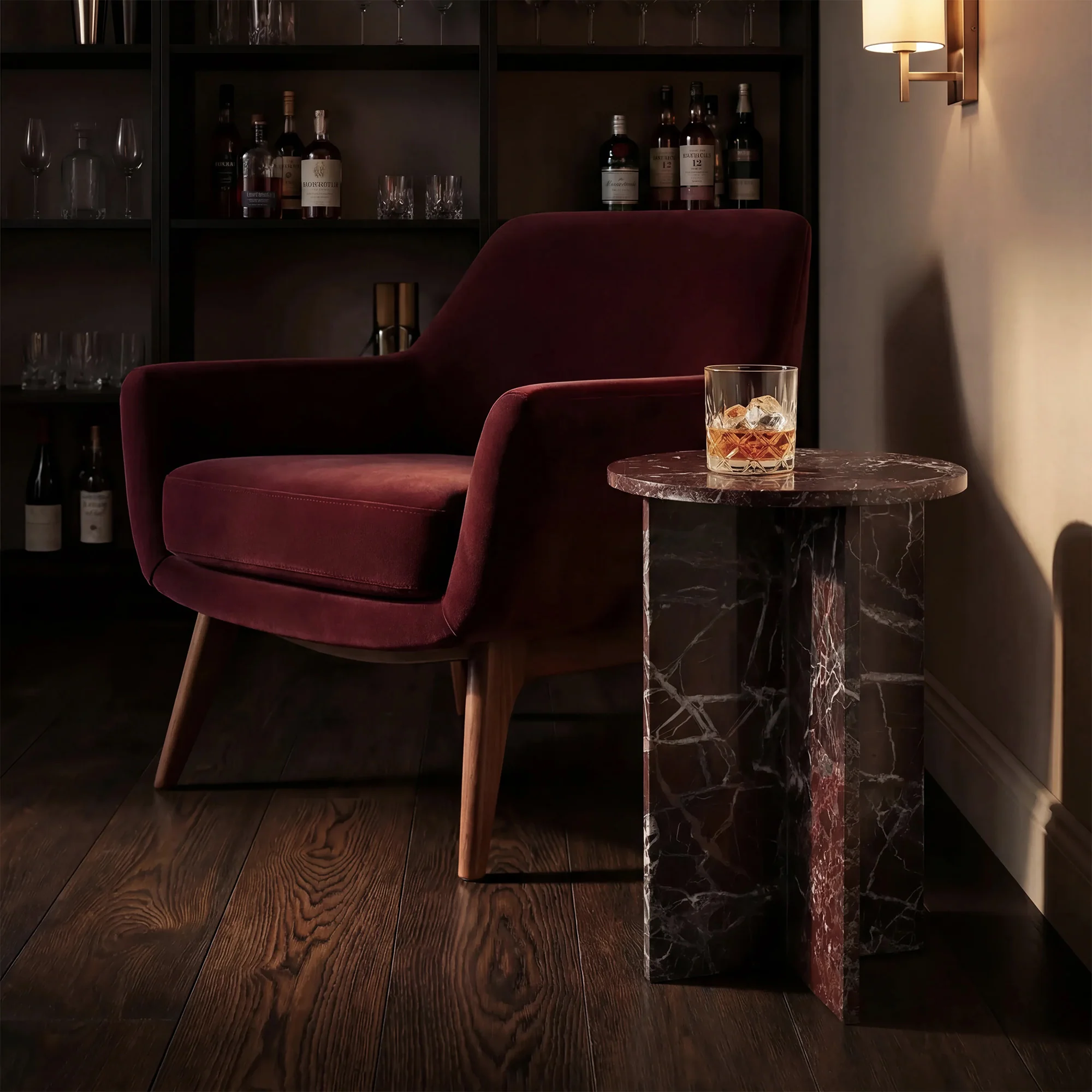 Lupe Marble Table Red - Image 4
