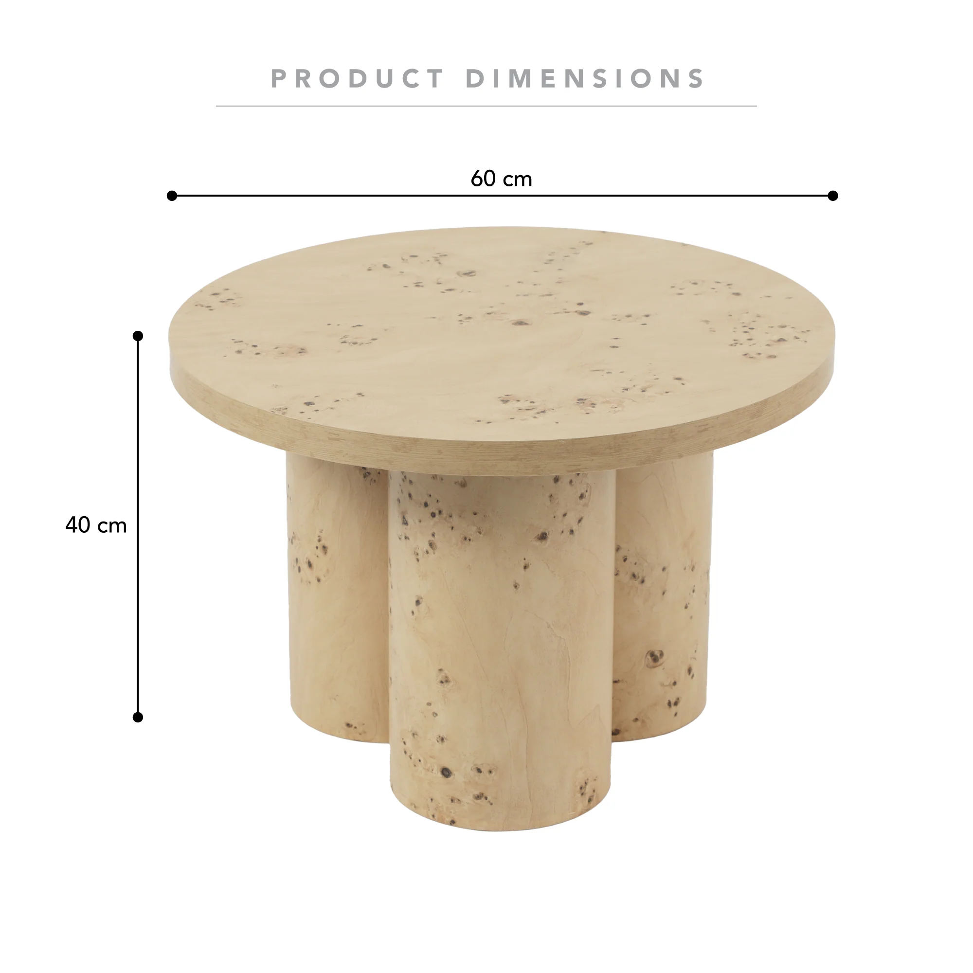 Mack Petite Coffee Table Burl - Image 3