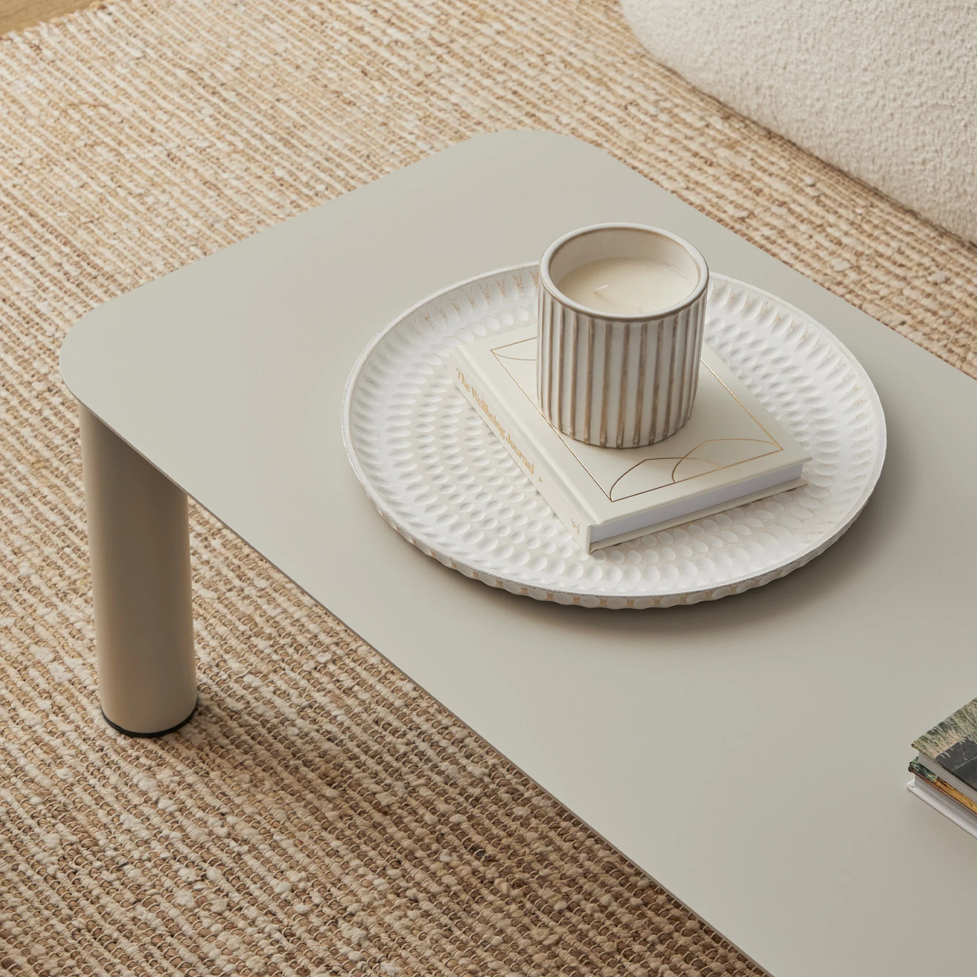 Maison Metal Coffee Table Birch - Image 8