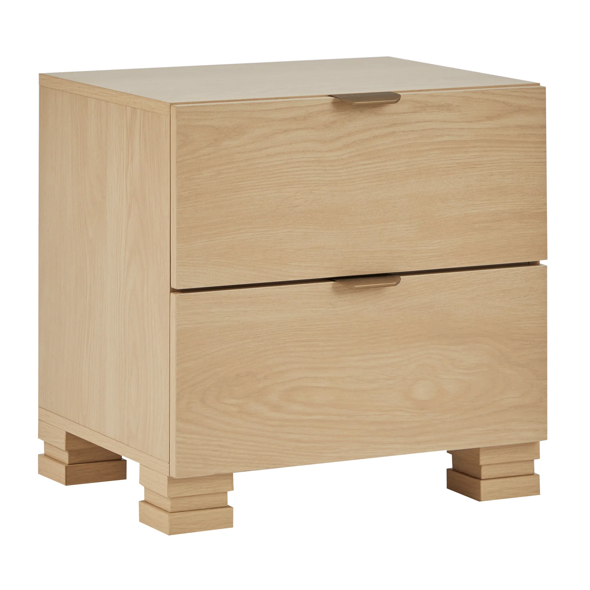 Malcom Bedside Table Oak - Image 2