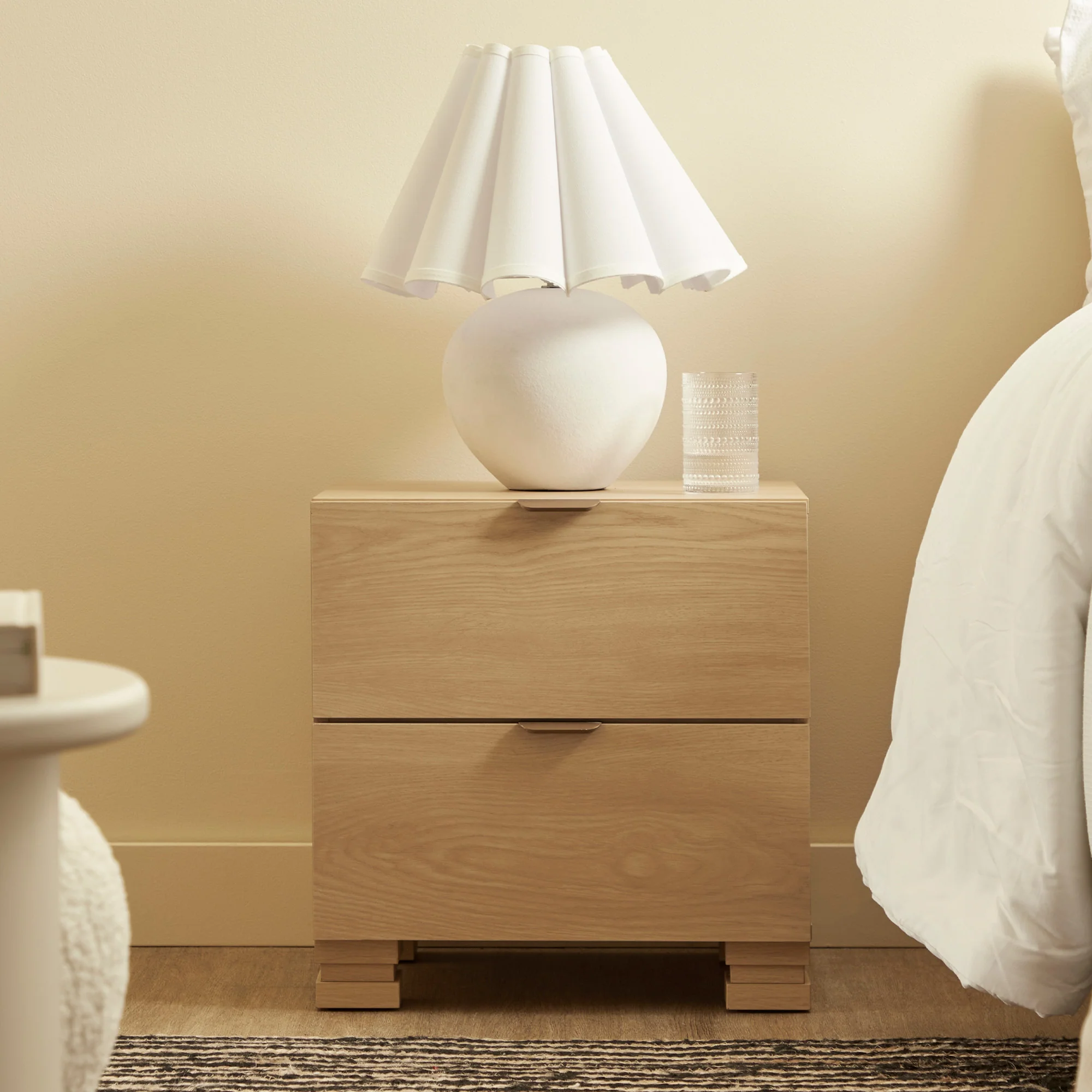 Malcom Bedside Table Oak - Image 4