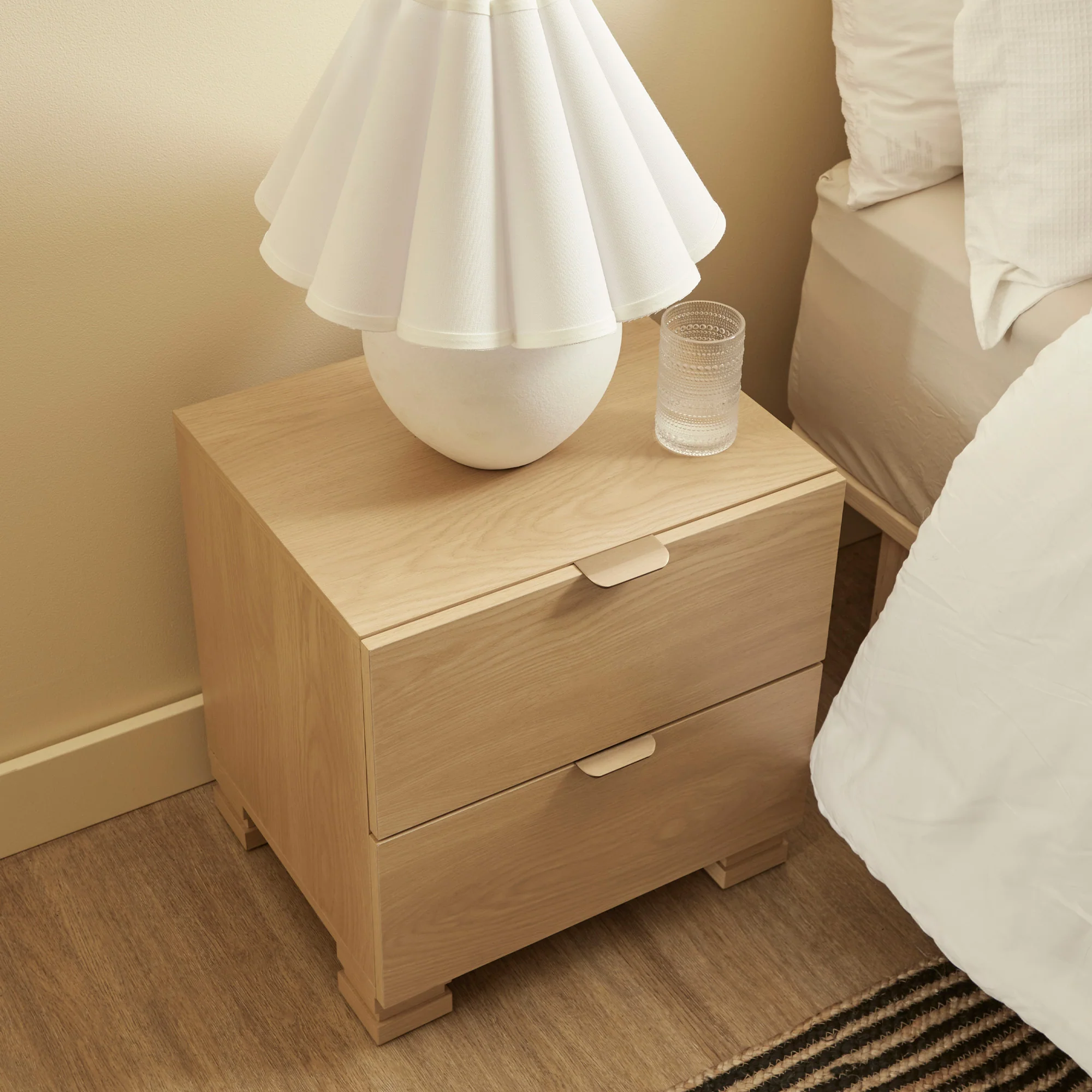 Malcom Bedside Table Oak - Image 6