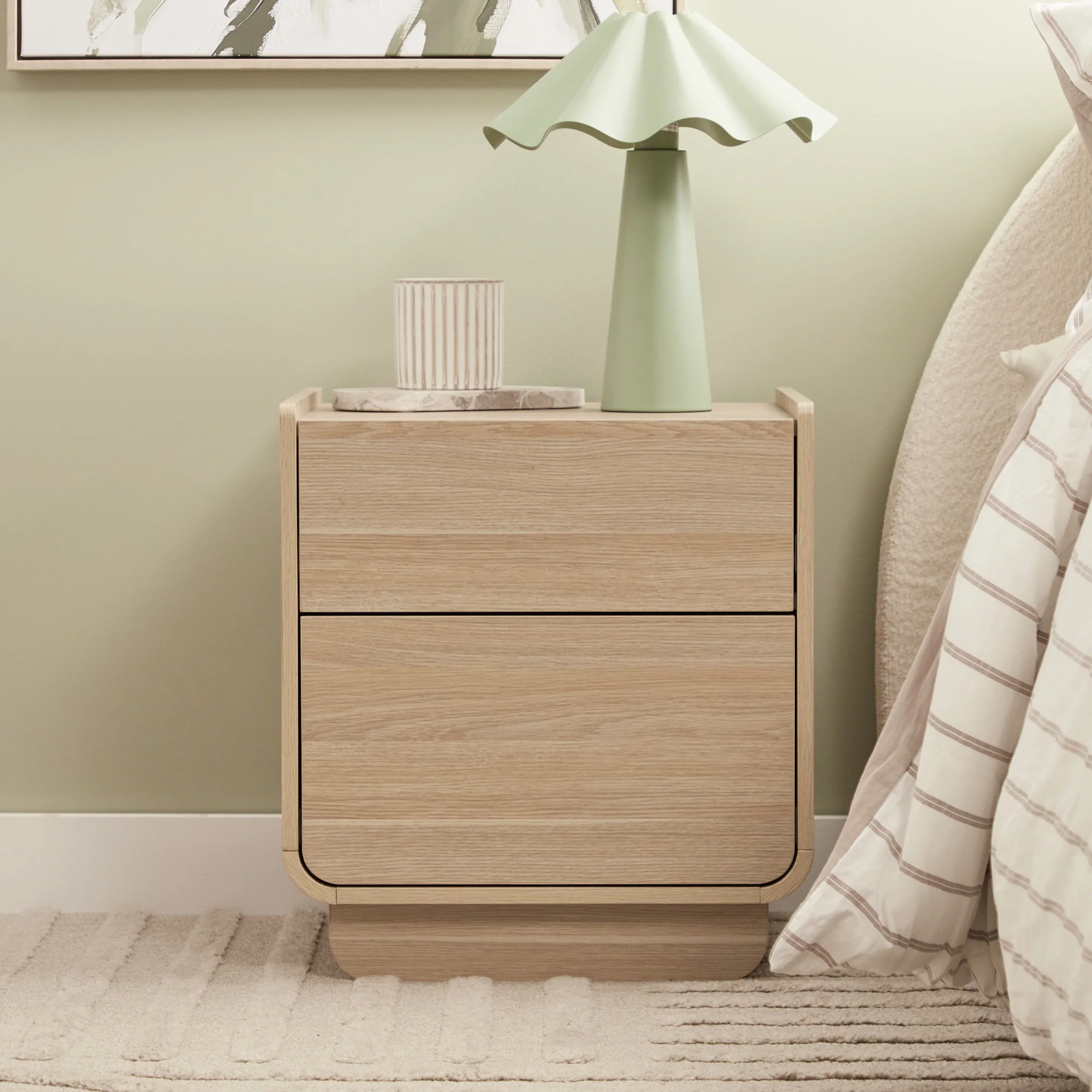 Malmo Bedside Table Oak (Set of 2) - Image 4