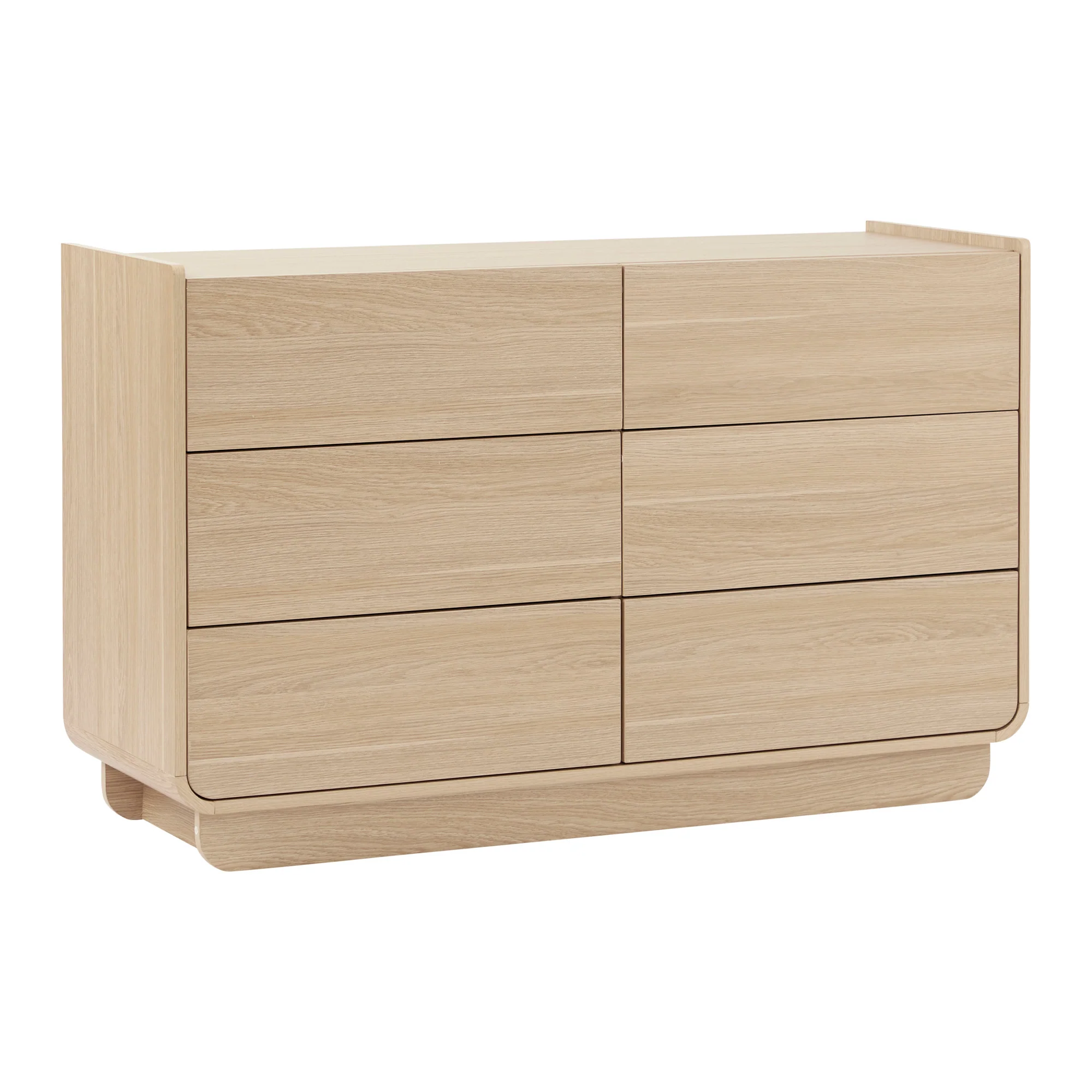 Malmo Chest of 6 Drawers Oak - Image 2