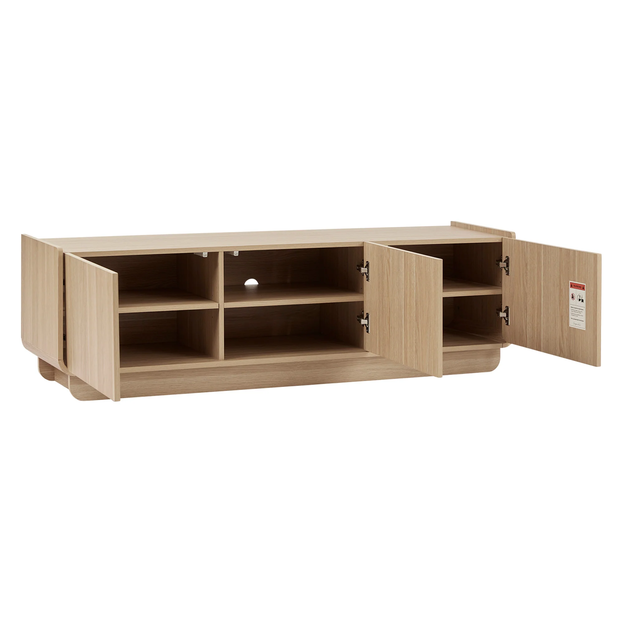 Malmo Entertainment Unit Oak (150cm) - Image 12