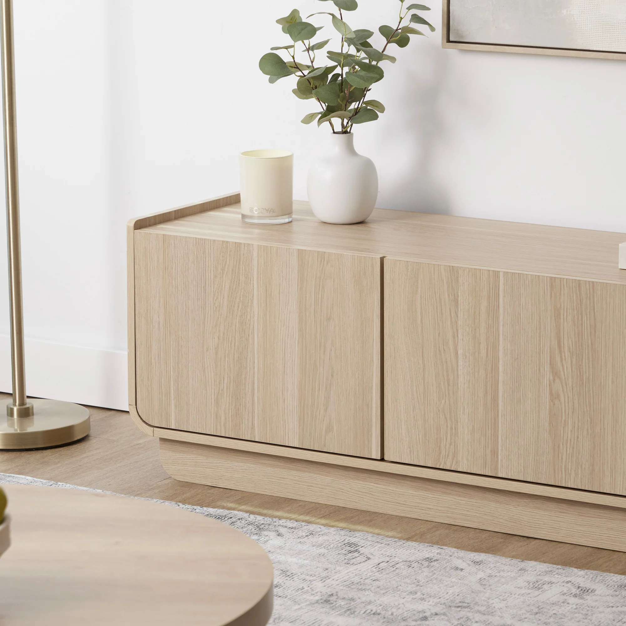 Malmo Entertainment Unit Oak (150cm) - Image 5