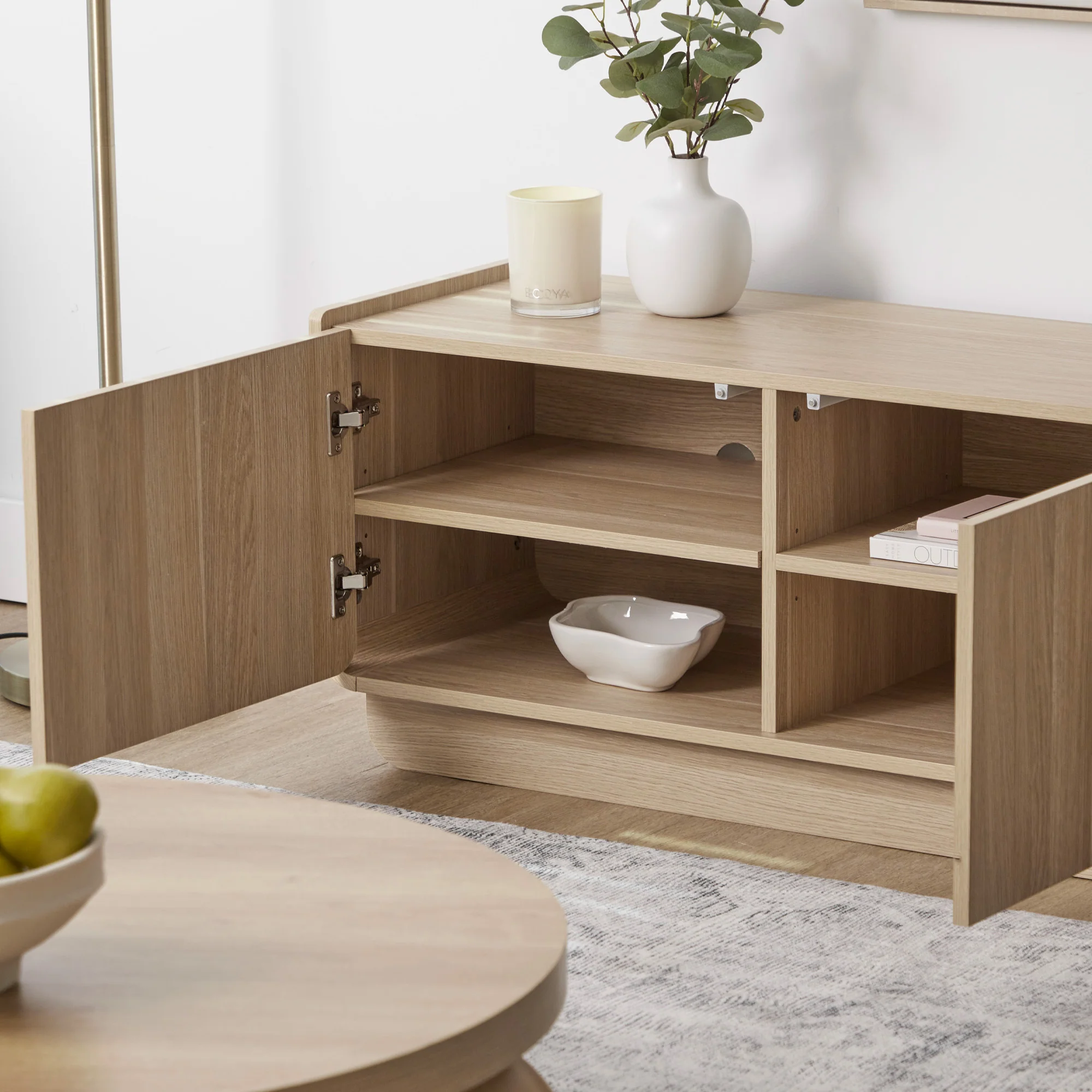 Malmo Entertainment Unit Oak (150cm) - Image 7