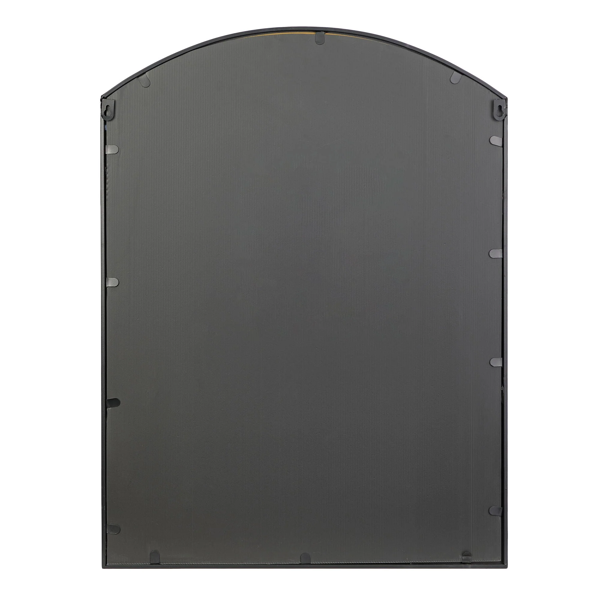 Marais 80cm Arch Top Iron Indoor Outdoor Mirror Black - Image 6
