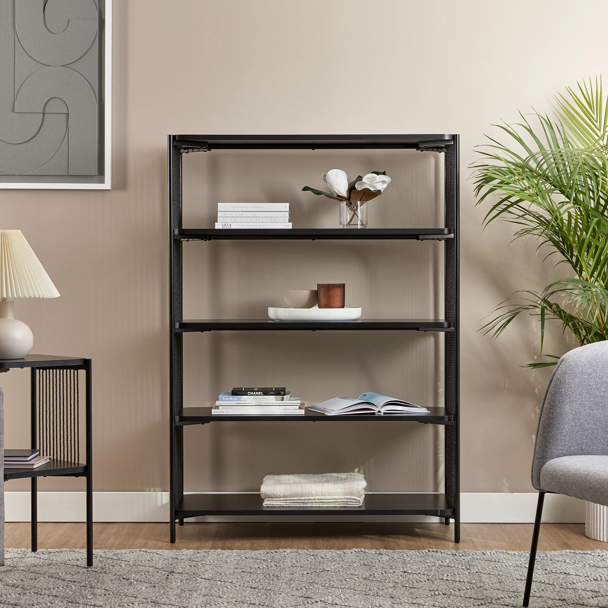 Marina Bookshelf Black - Image 4