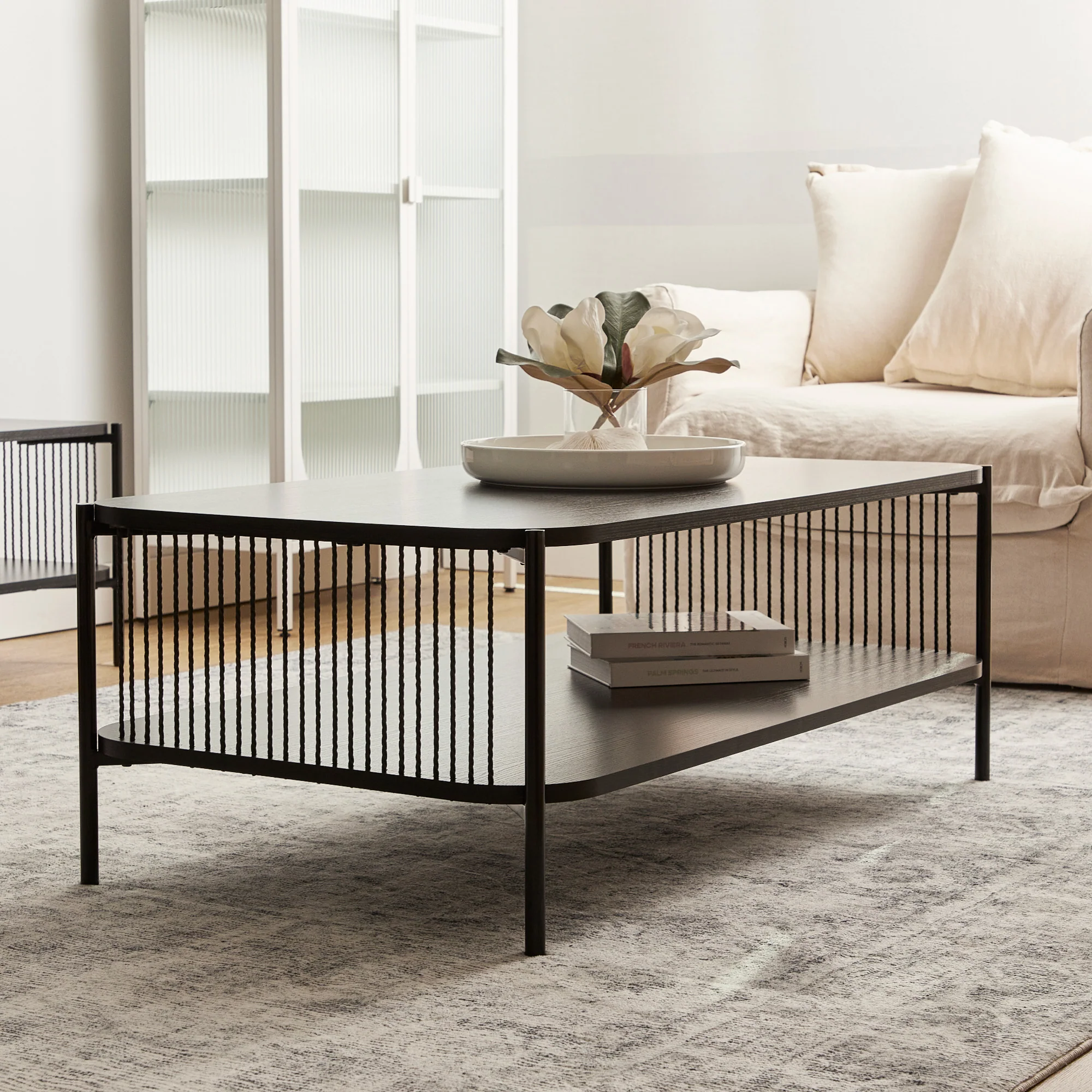 Marina Rectangle Coffee Table Black - Image 5
