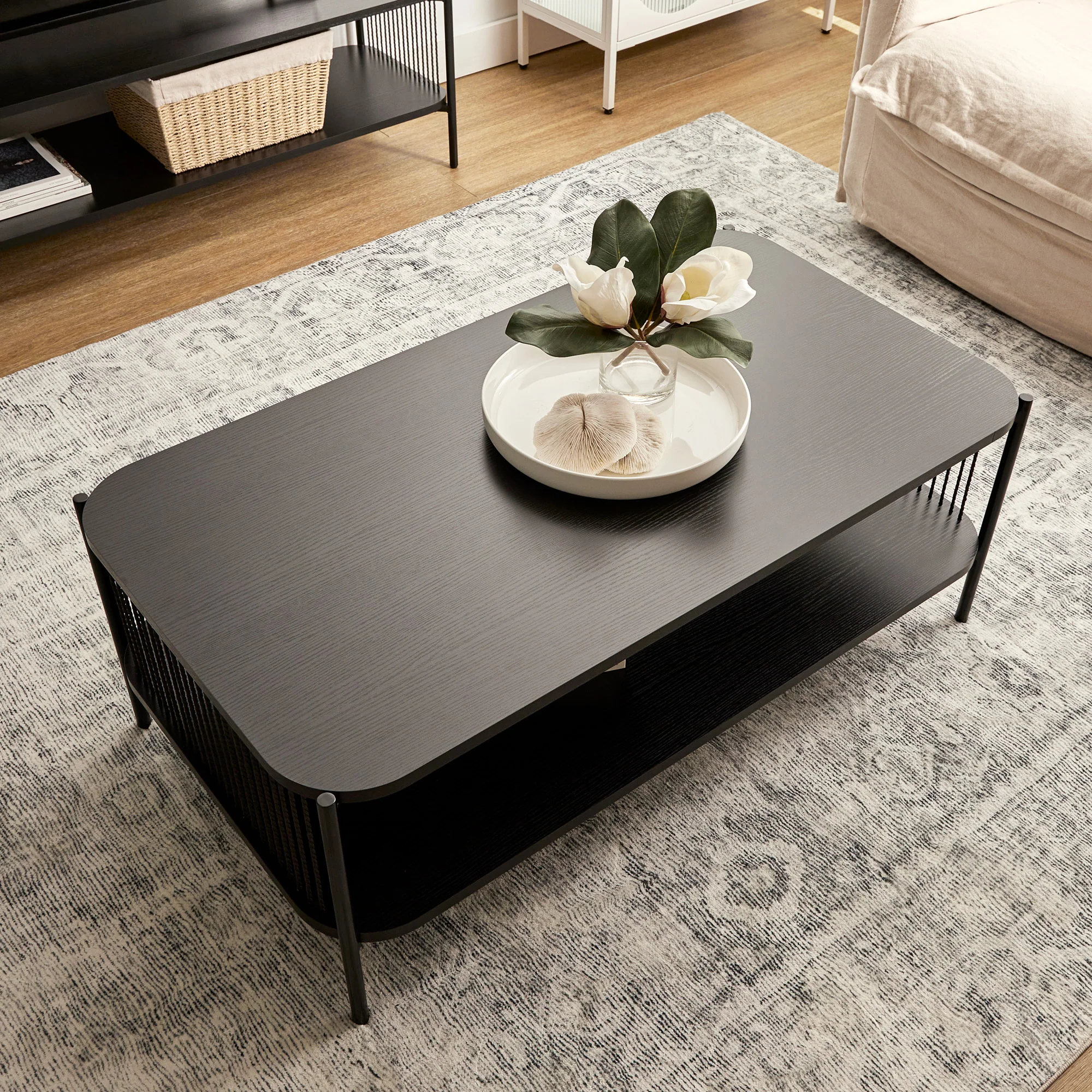 Marina Rectangle Coffee Table Black - Image 6