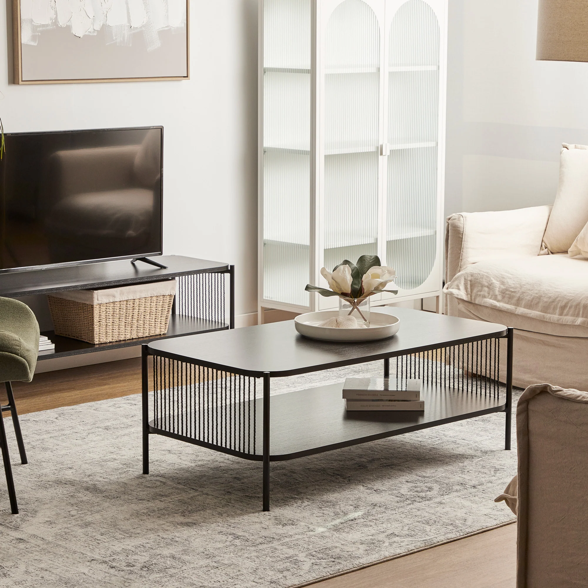 Marina Rectangle Coffee Table Black - Image 7