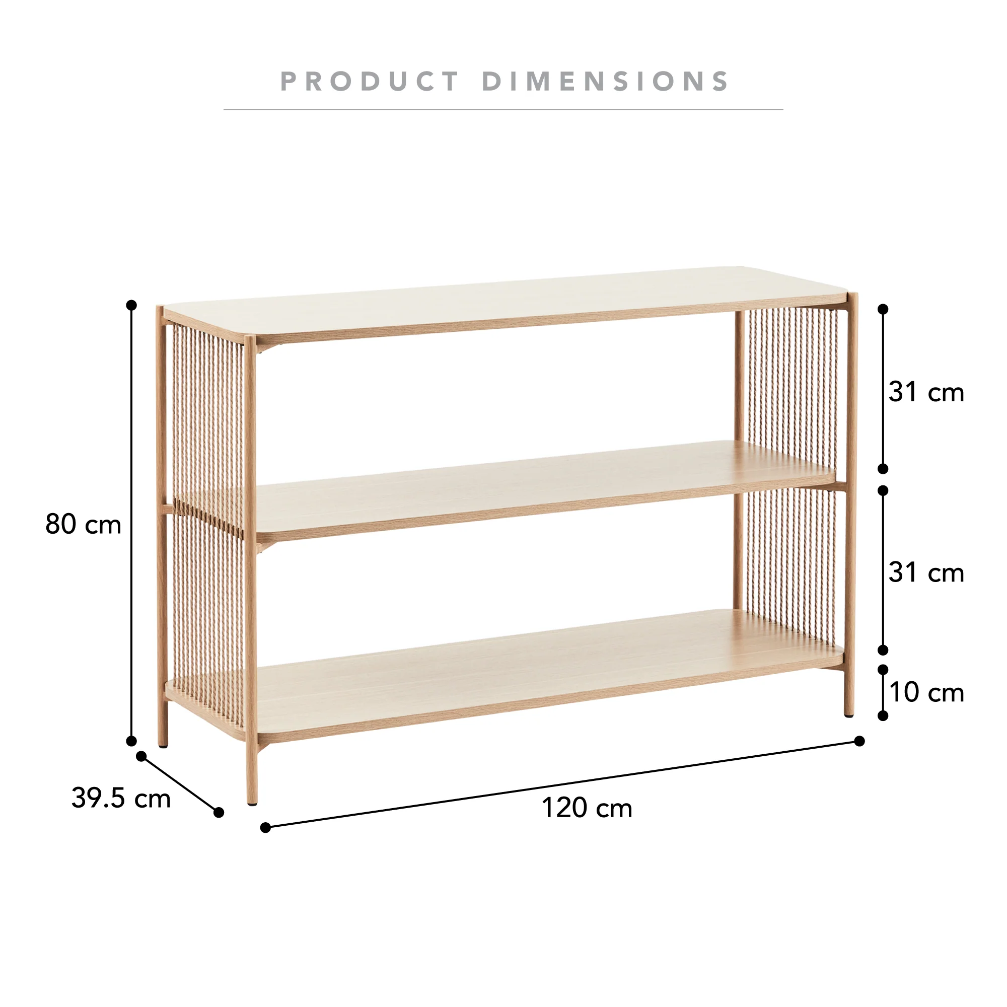 Marina Sideboard Natural (120cm) - Image 3