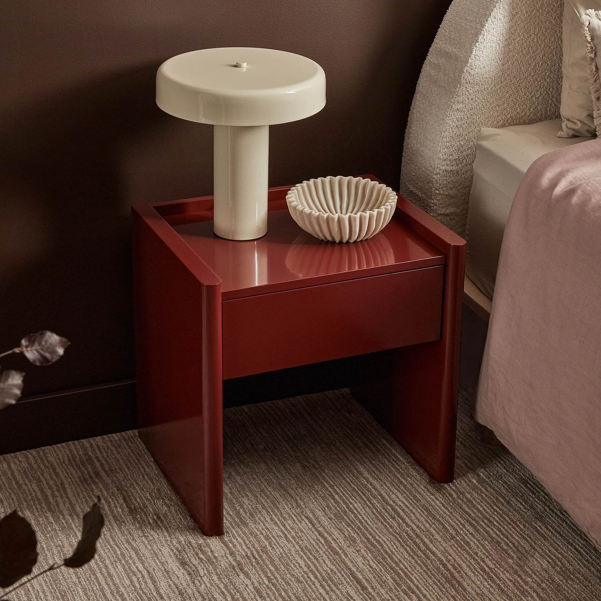 Martine Bedside Table Wine - Image 8
