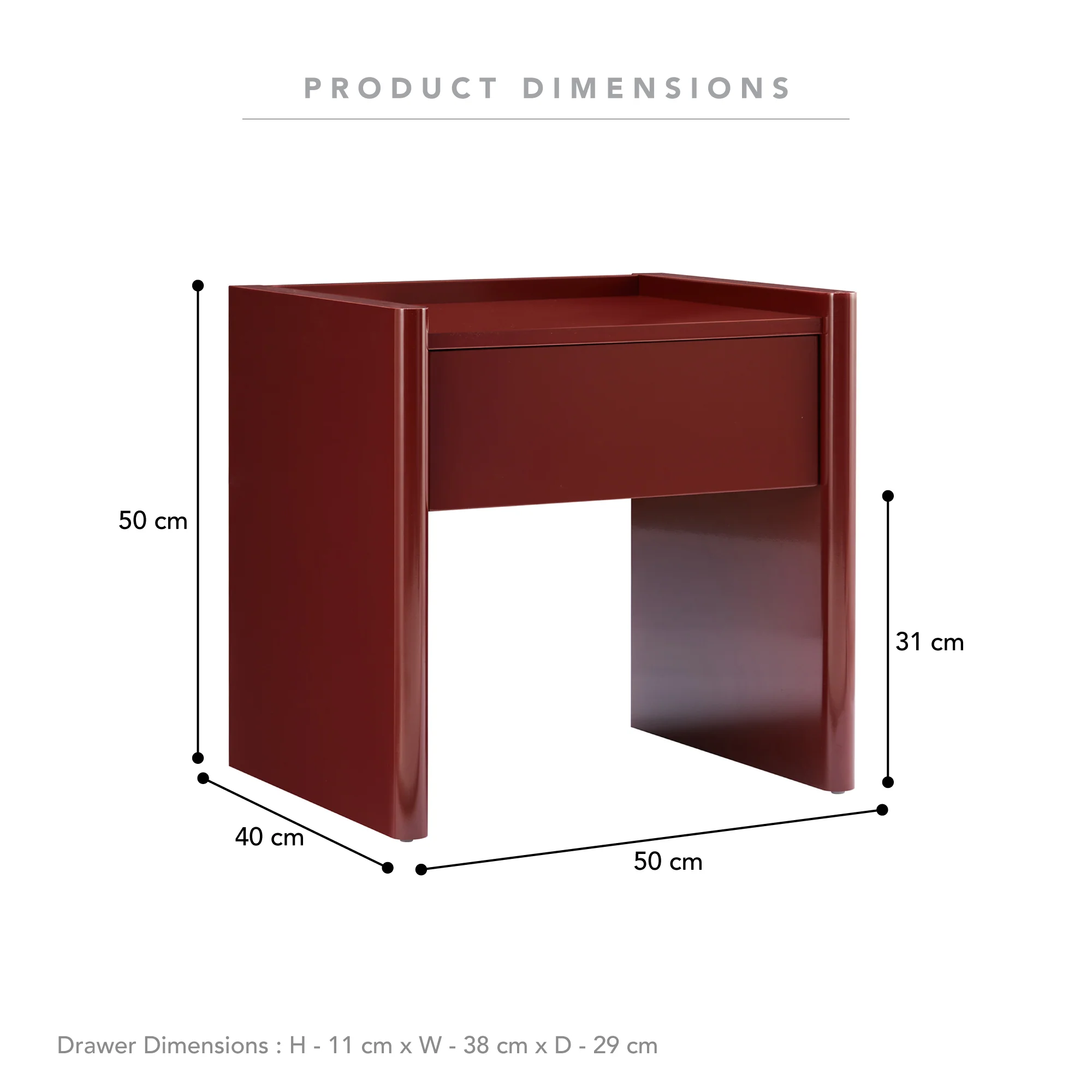 Martine Bedside Table Wine (Set of 2) - Image 3