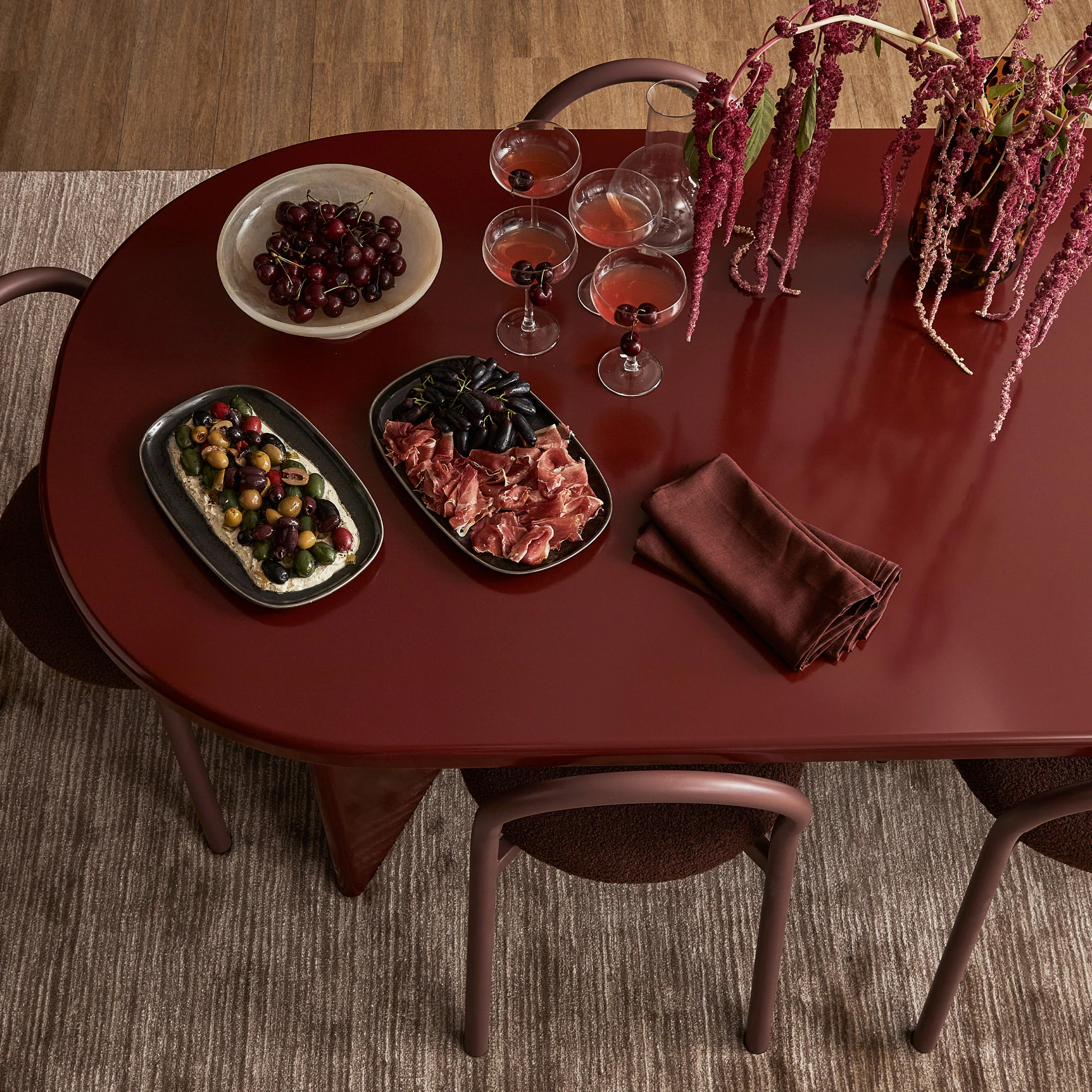 Martine Dining Table Wine (200cm) - Image 8